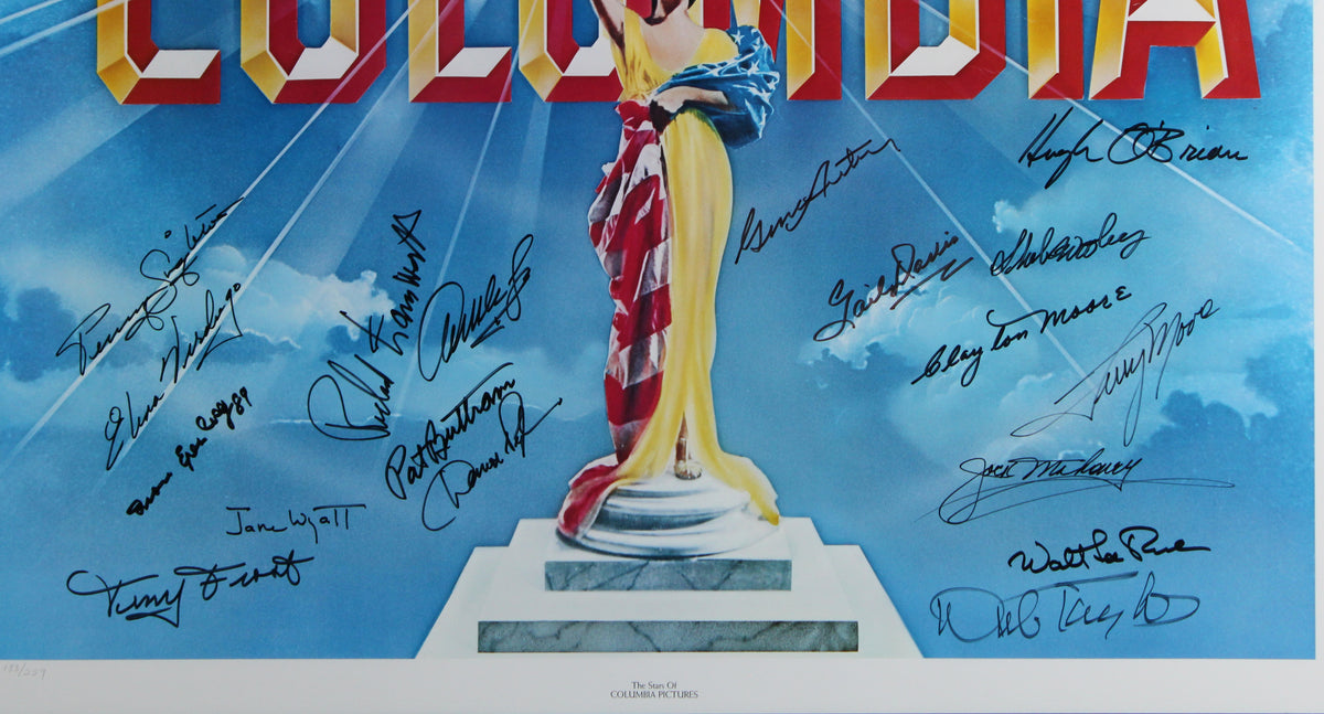 Columbia Pictures (10) Wyatt, Moore, Singleton Signed Framed 24x30 Litho LE BAS