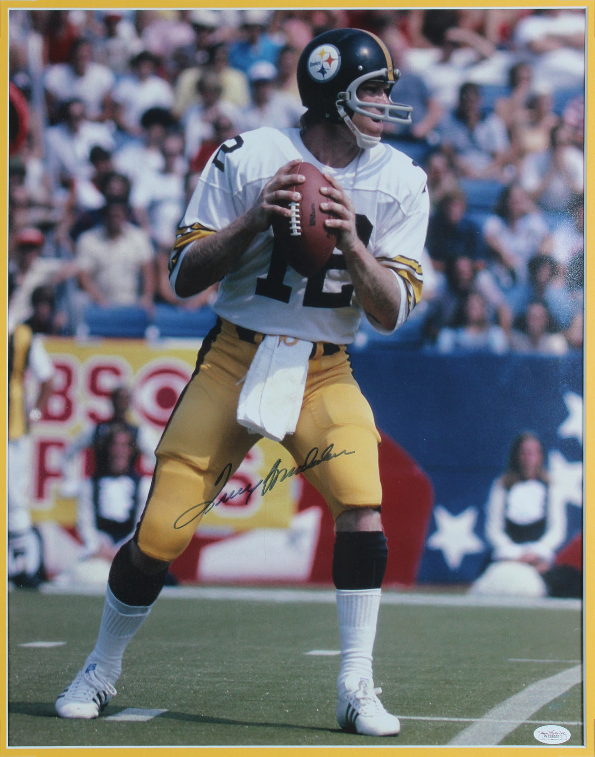 Steelers Terry Bradshaw Authentic Signed 16x20 Framed Photo BAS #AG010211