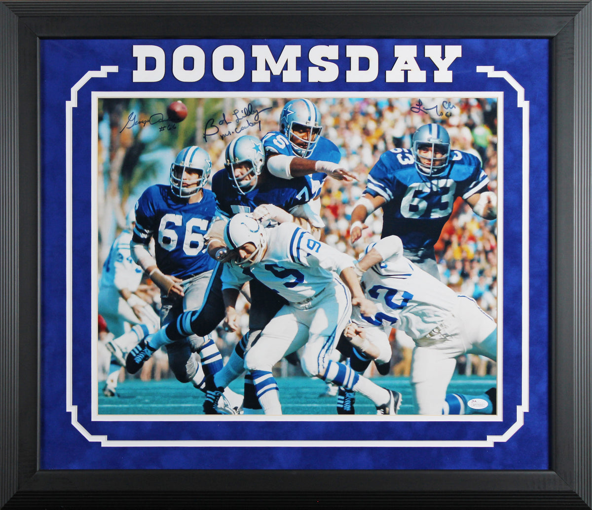 Cowboys (3) Lilly, Andrie & Cole Signed 16x20 Framed Photo BAS #AG010164