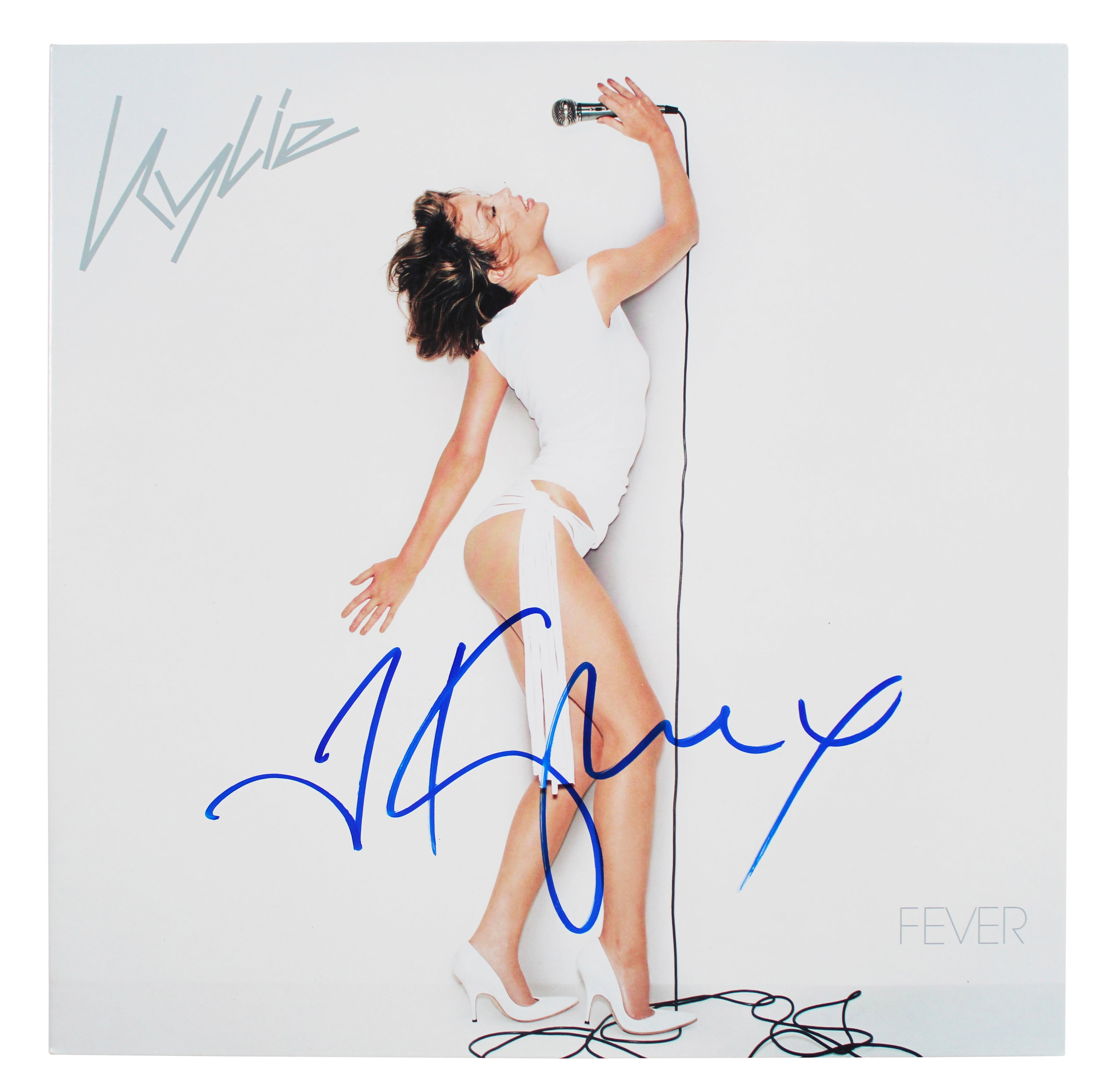 Kylie Minogue Authentic Signed Fever Album Cover Autographed BAS #BU21389