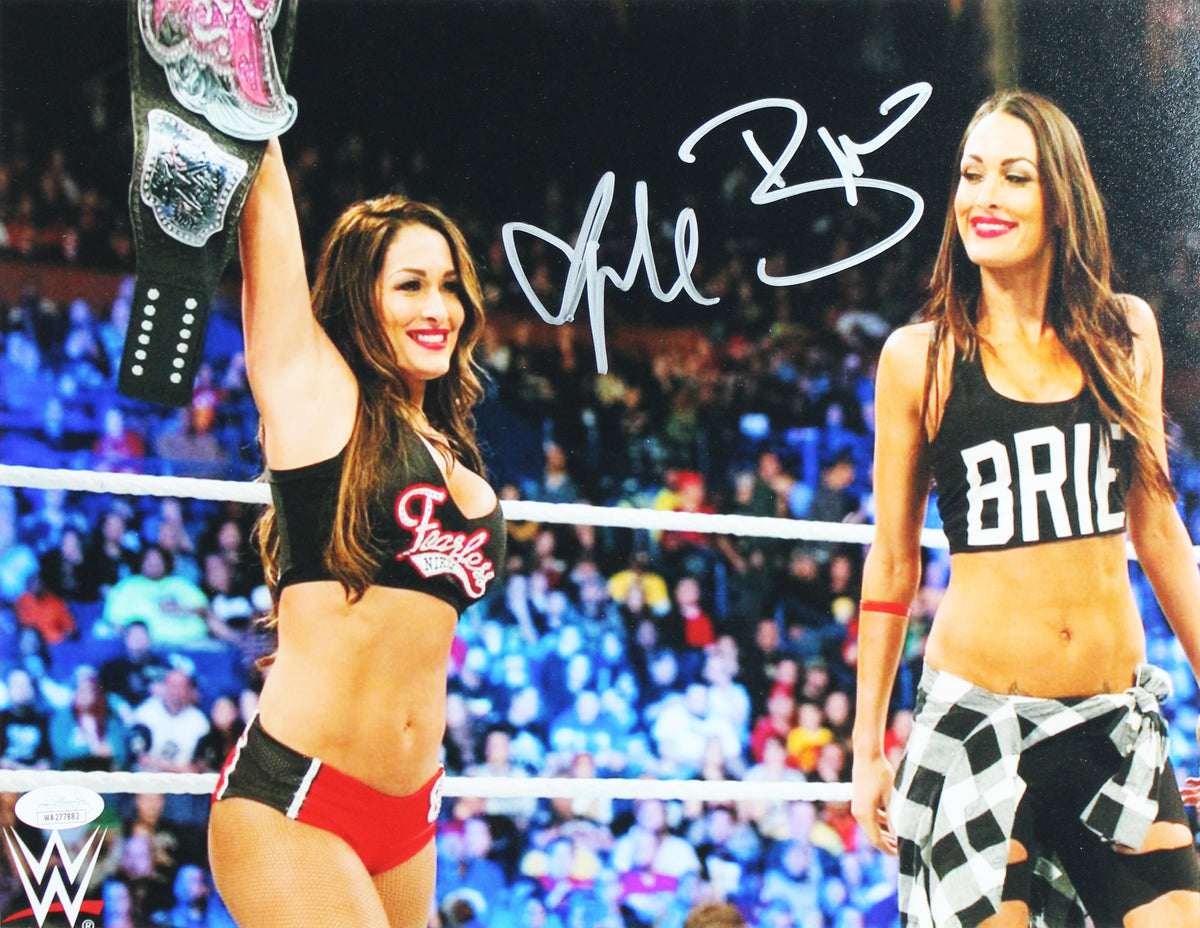 WWE Nikki Bella & Brie Bella Authentic Signed 11x14 Framed Photo BAS #AG010171