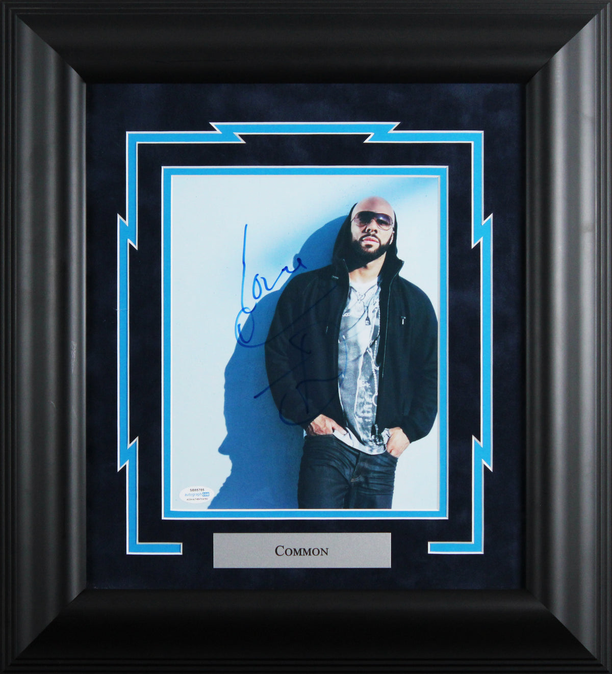 Common Authentic Signed 8x10 Framed Photo Autographed BAS #AG010147