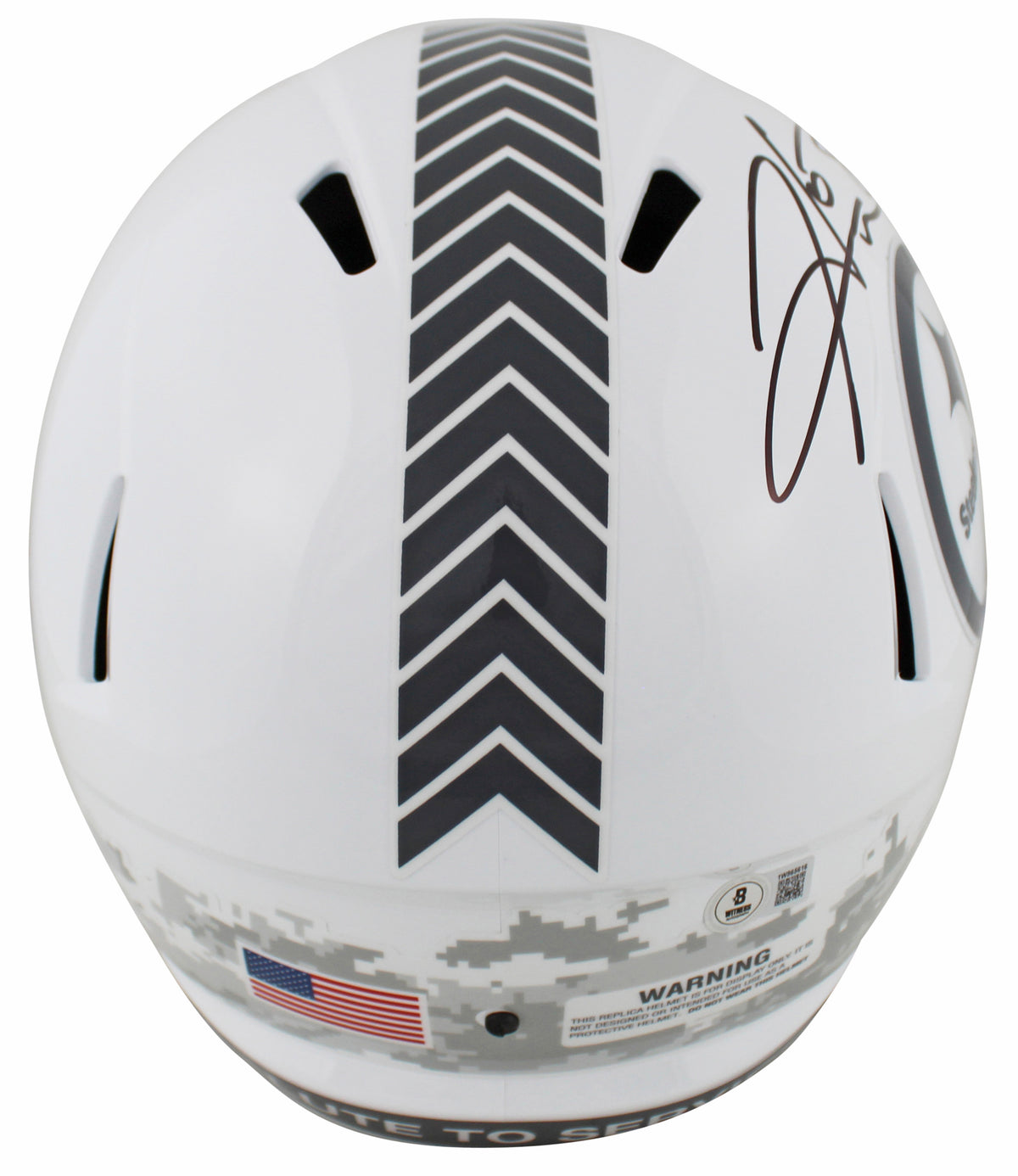 Steelers Hines Ward Signed STS III Full Size Speed Rep Helmet BAS Witnessed