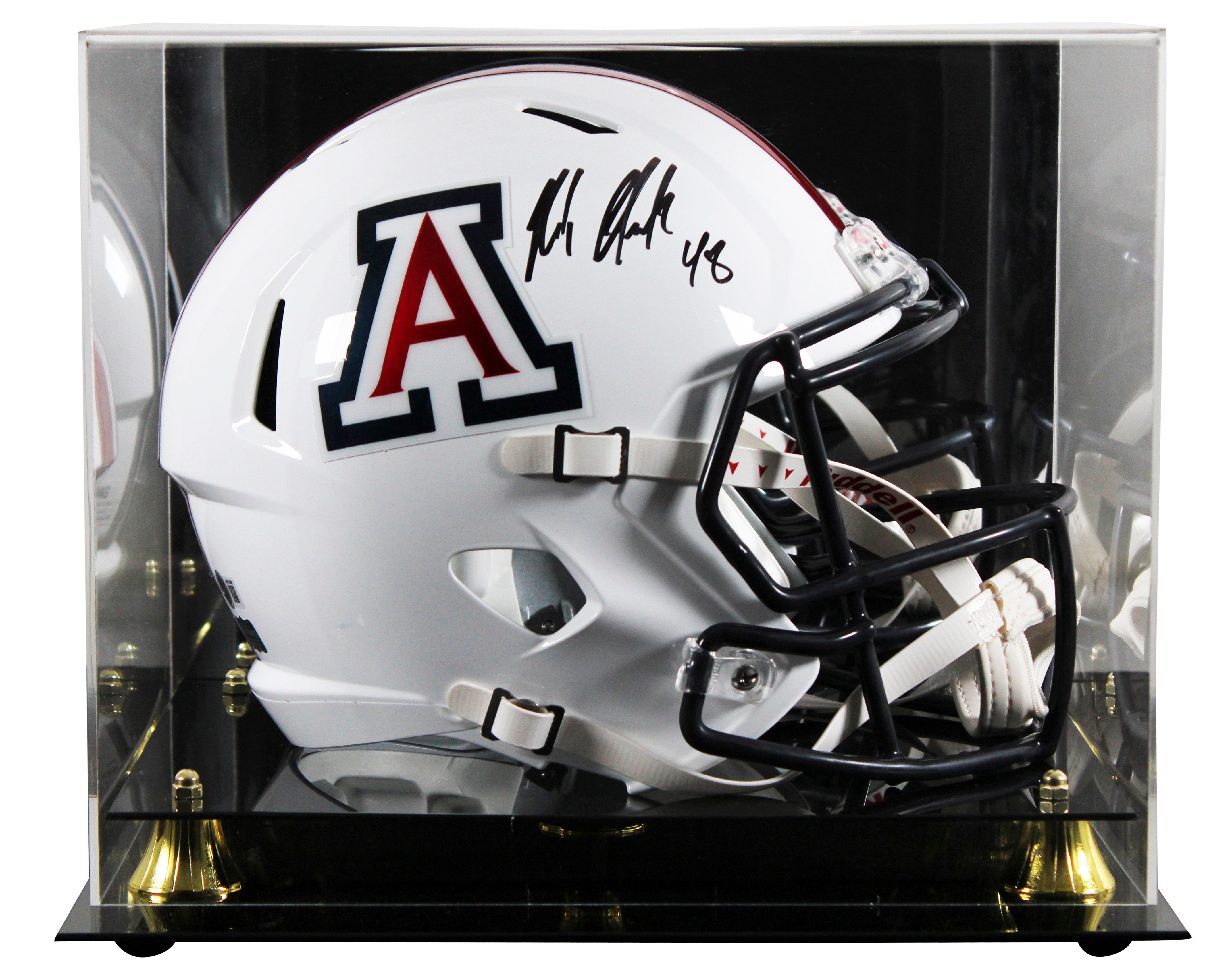 Arizona Rob Gronkowski Signed Full Size Speed Rep Helmet W/ Case BAS Witnessed