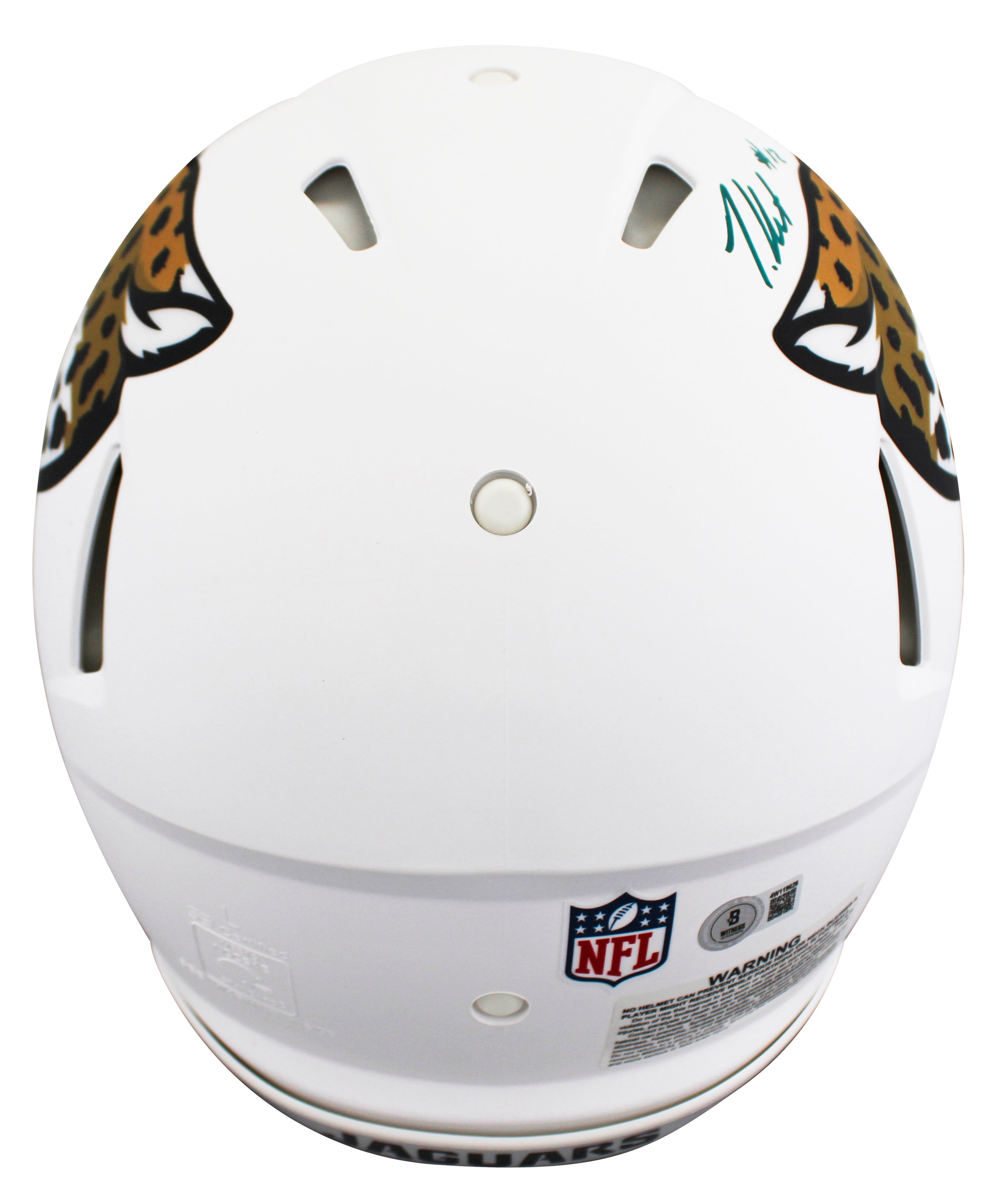 Jaguars Travis Hunter Signed 2024 Alt F/S Speed Proline Helmet W/ Case BAS Wit
