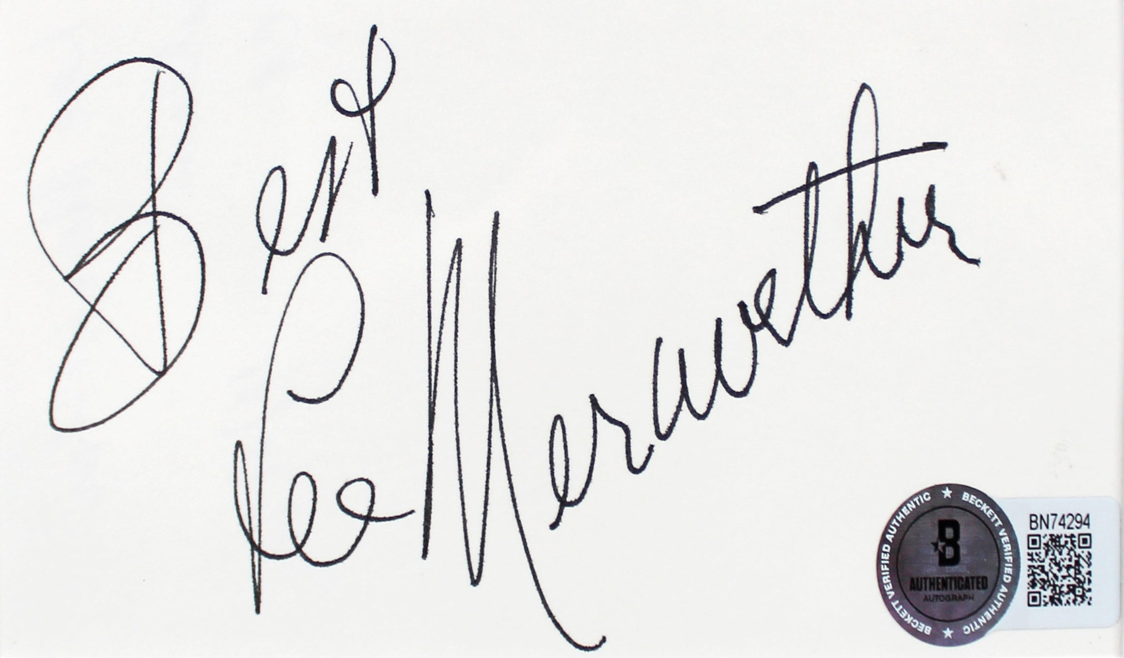 Lee Meriwether Catwoman Authentic Signed 3x5 Index Card Framed Display BAS
