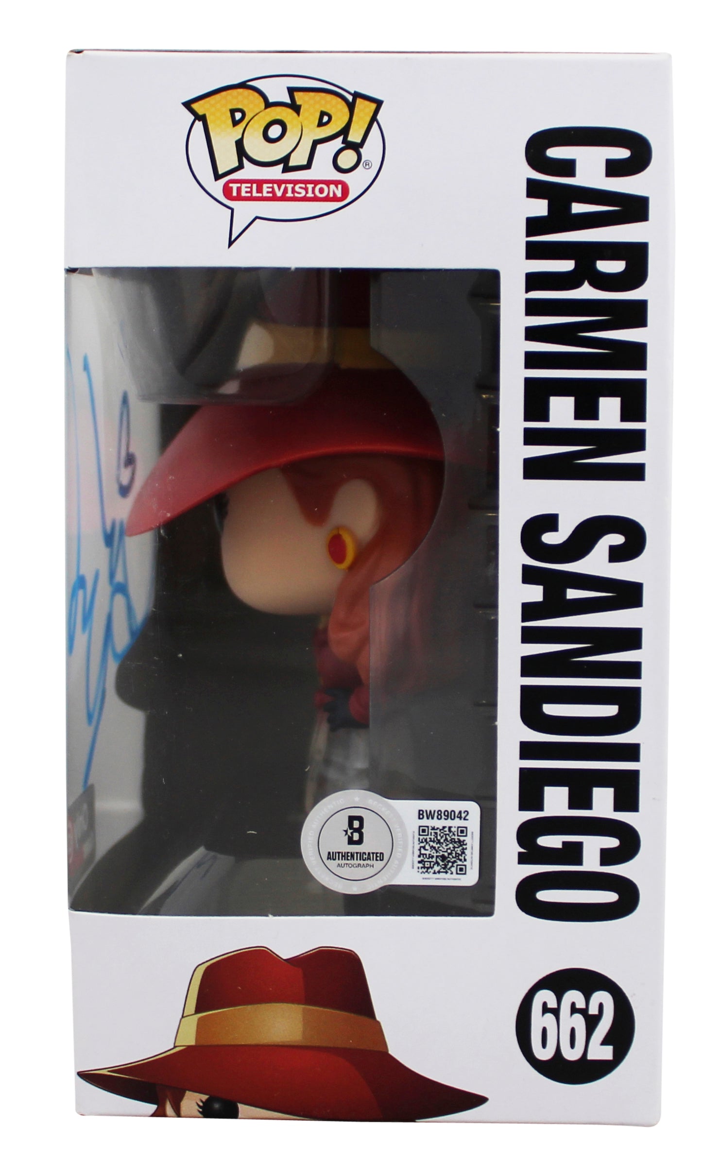 Gina Rodriguez Carmen Sandiego Signed #662 Funko Pop Vinyl Figure BAS #BW89042