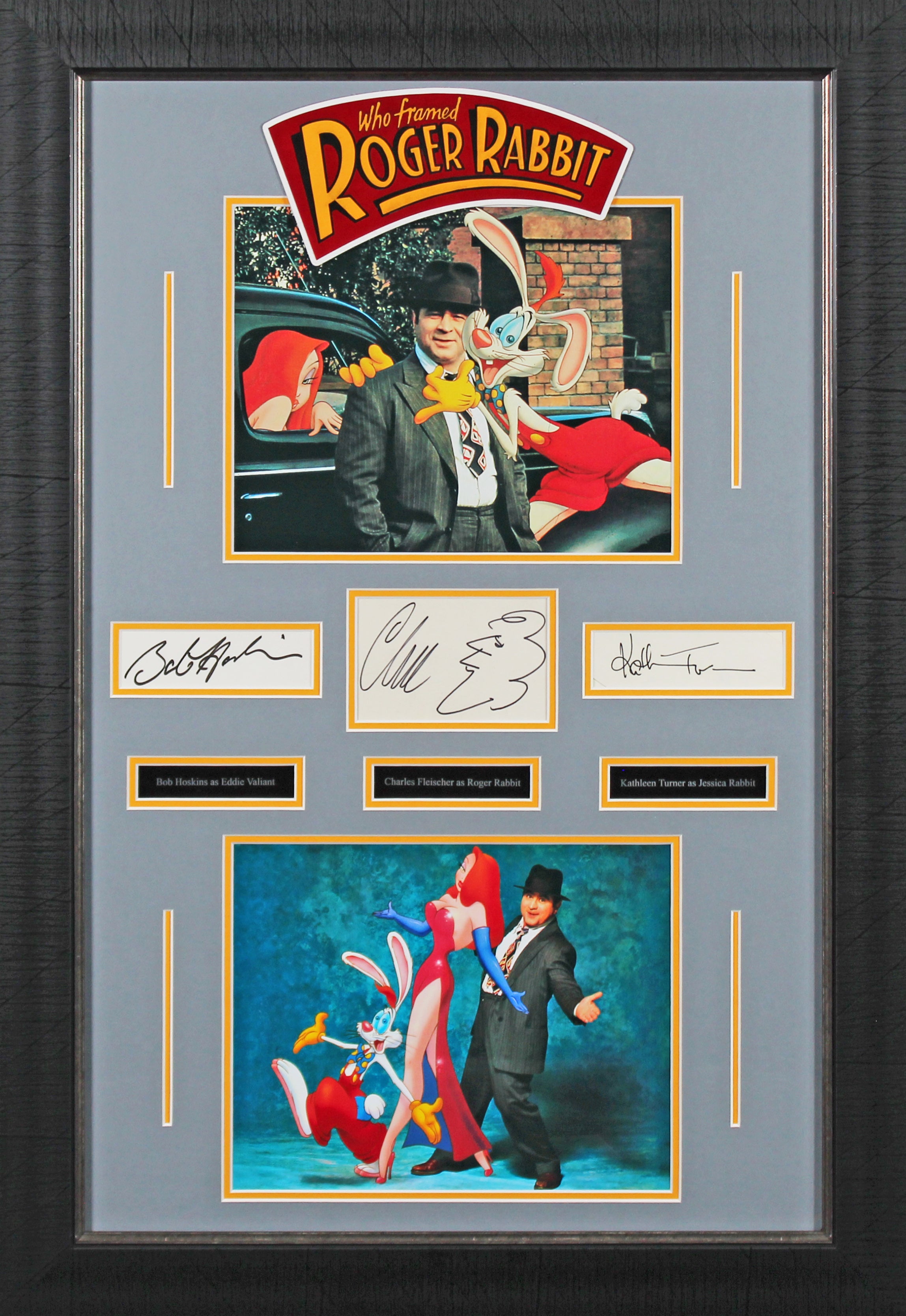 Who Framed Roger Rabbit (3) Turner, Fleisher & Hoskins Signed Framed Display BAS