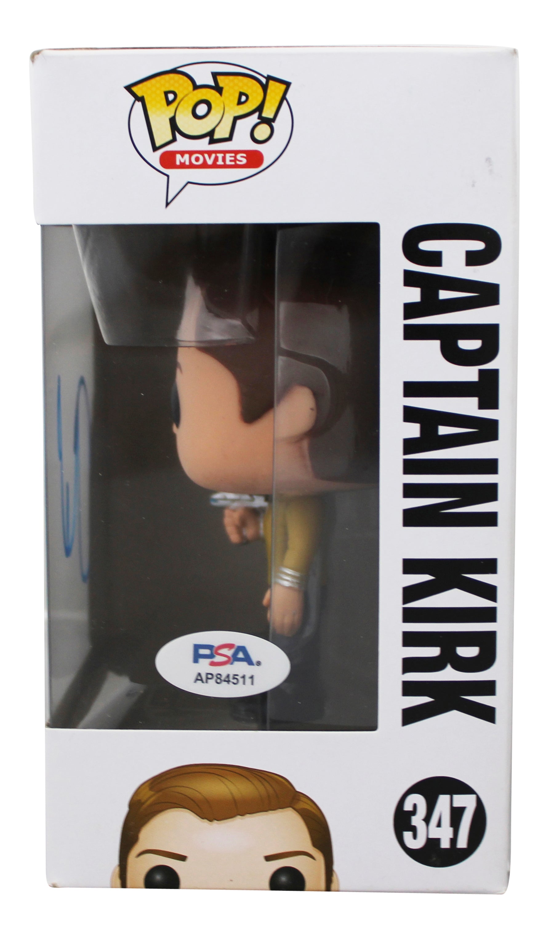 Chris Pine Signed Captain Kirk #347 Funko Pop Vinyl Figure PSA/DNA #AP84511