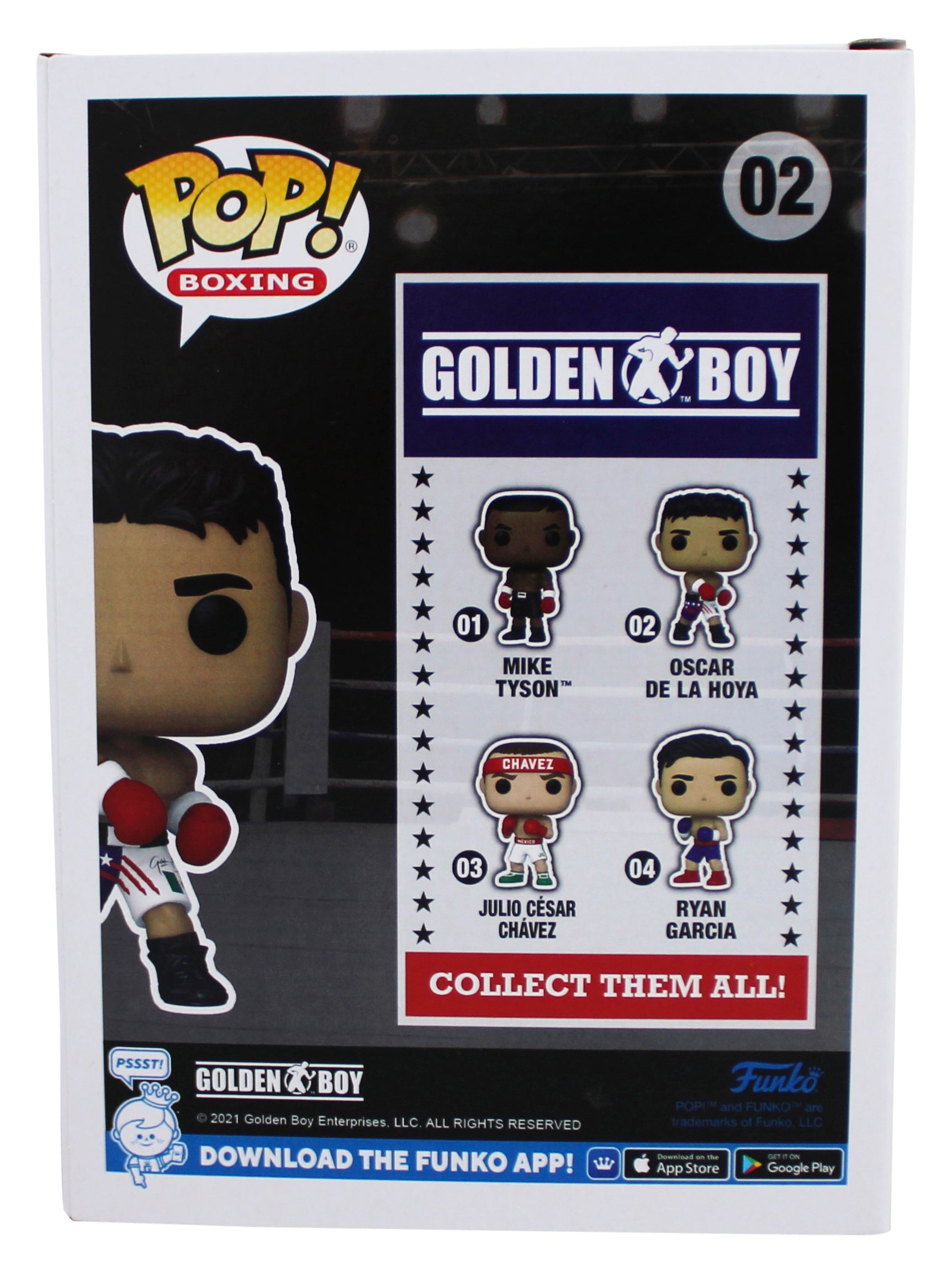 Oscar De La Hoya Boxing Authentic Signed #02 Funko Pop Vinyl Figure PSA/DNA