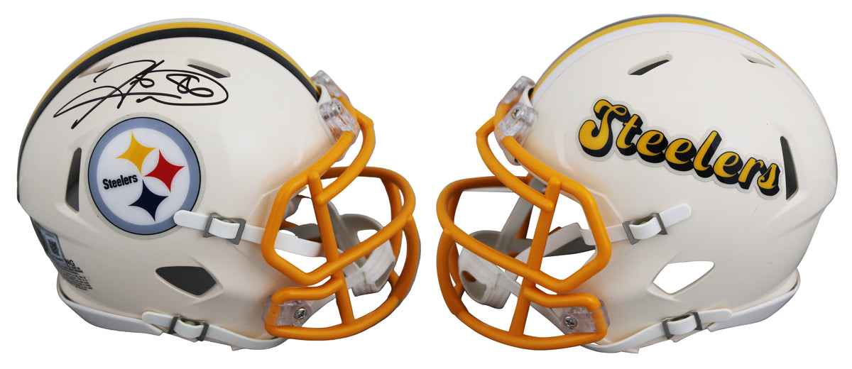 Steelers Hines Ward Authentic Signed Retro Speed Mini Helmet w/ Case BAS Witness