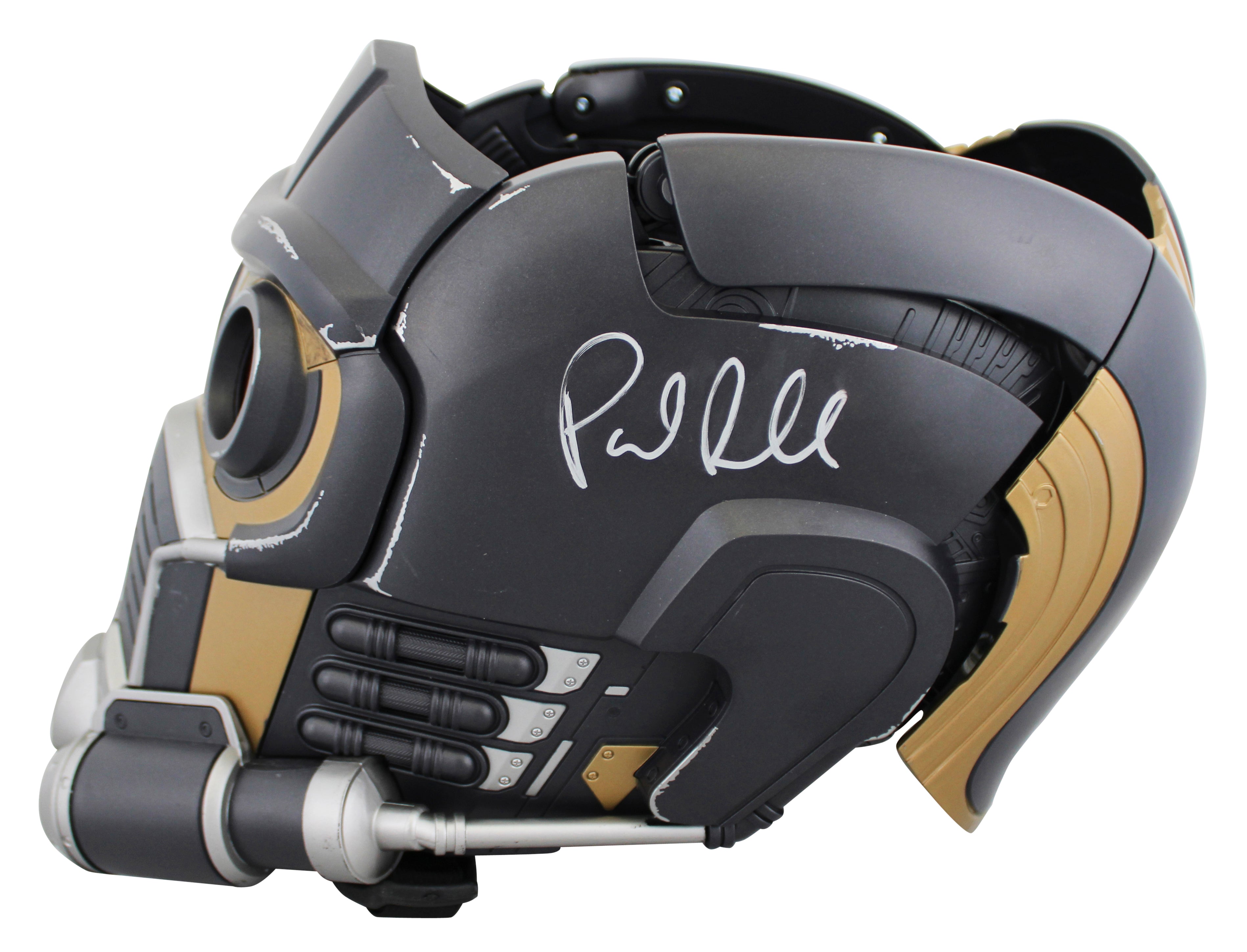 Avengers (4) Jackson, Bettany, Rudd & Gillan Signed Star-Lord FS Prop Helmet BAS