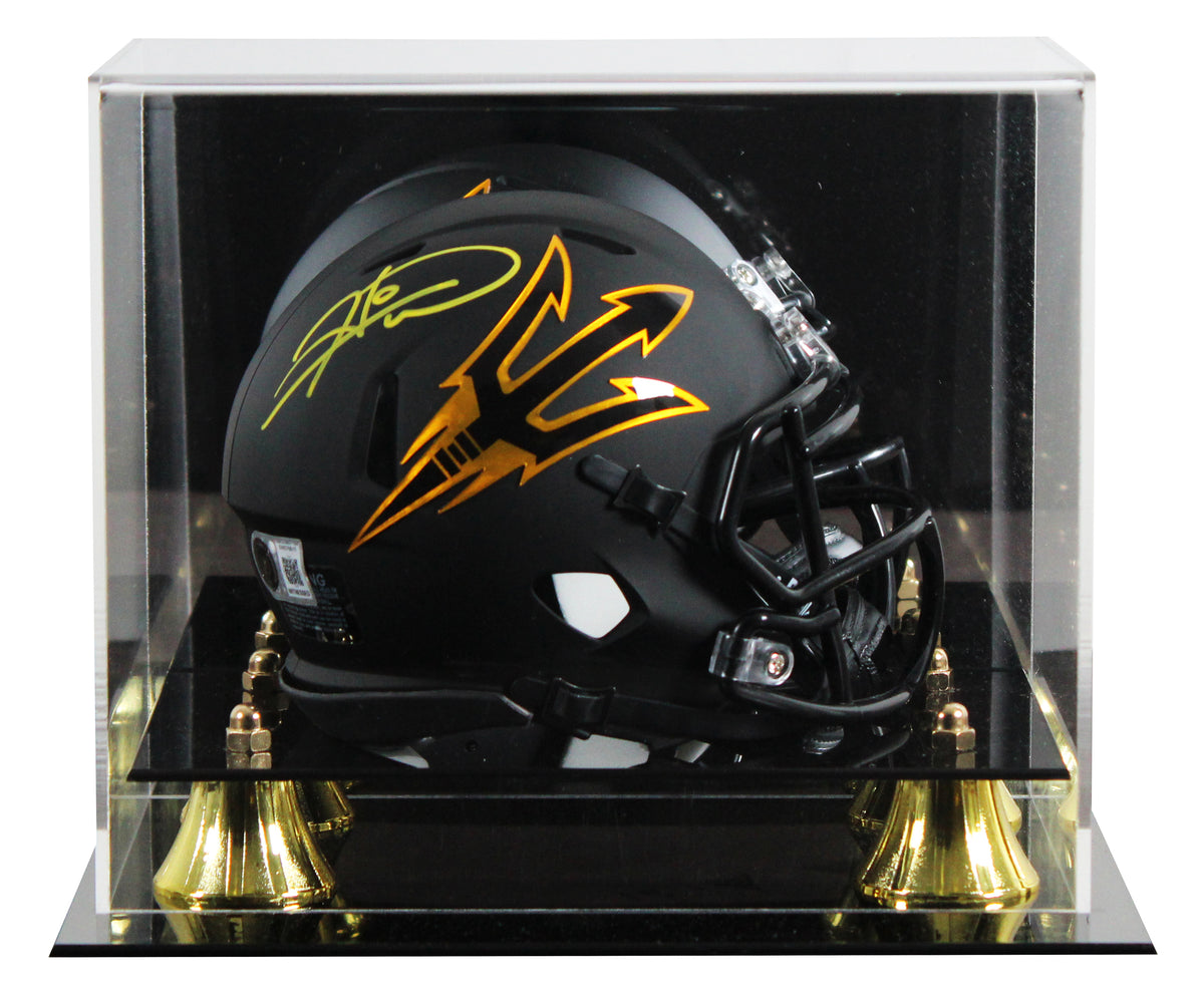 Arizona State Hines Ward Authentic Signed Black Speed Mini Helmet w/ Case BAS W