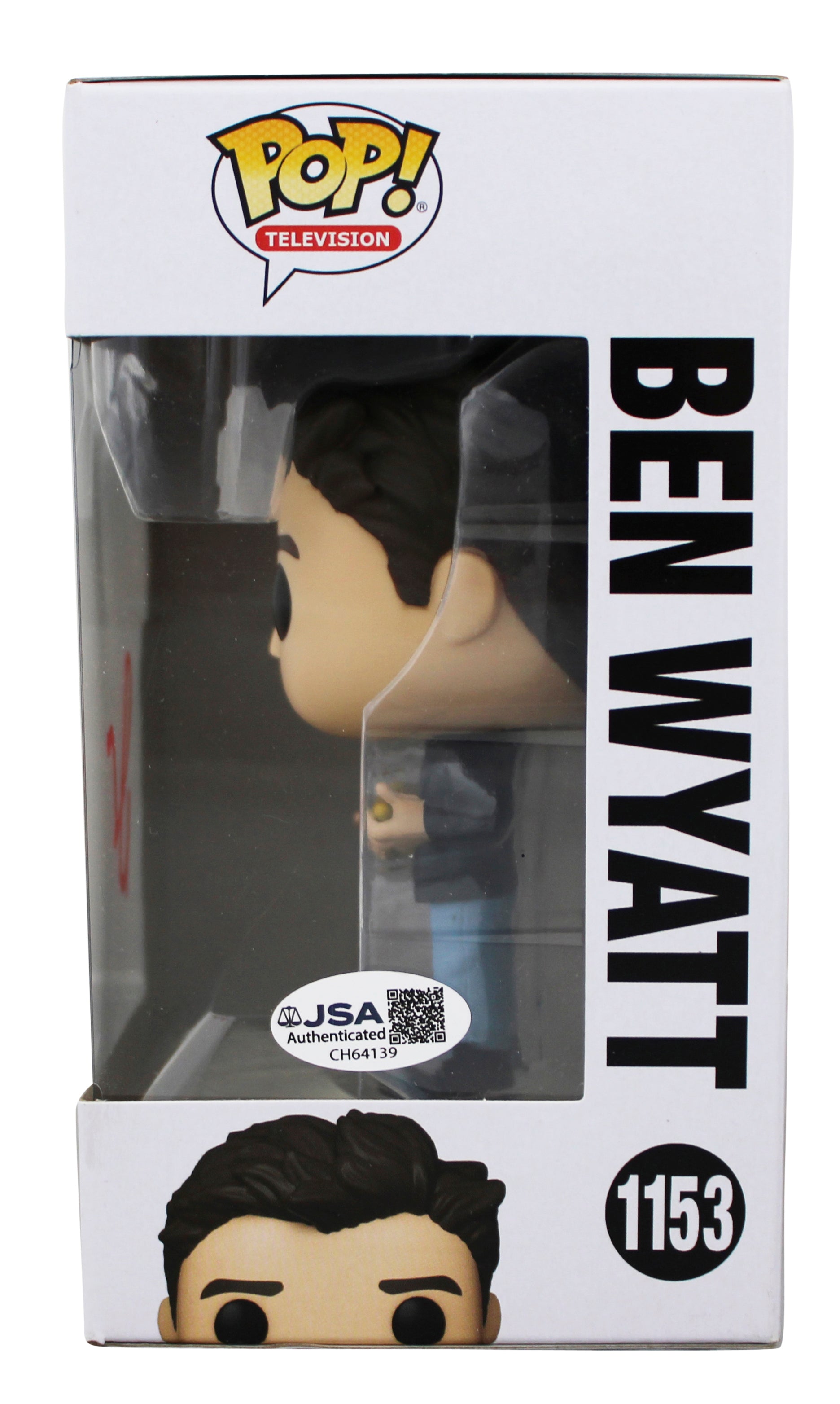 Adam Scott Parks & Recreation Signed #1153 Funko Pop Vinyl Figure JSA #CH64139