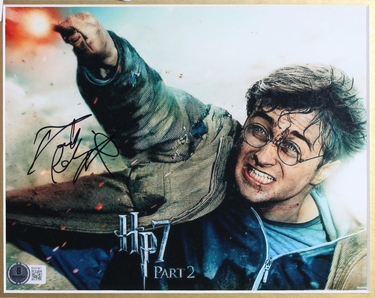 Ralph Fiennes & Daniel Radcliffe Harry Potter Signed Framed Display BAS