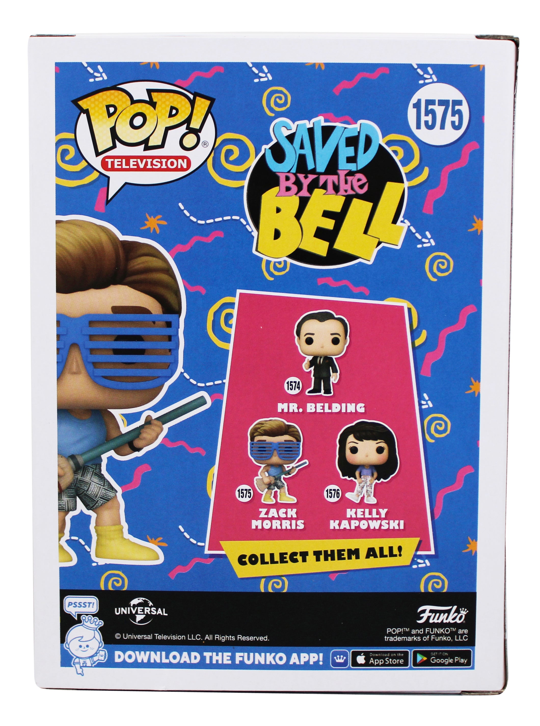 Mark-Paul Gosselaar "Zack" Signed #1575 Funko Pop Vinyl Figure BAS #2W665601