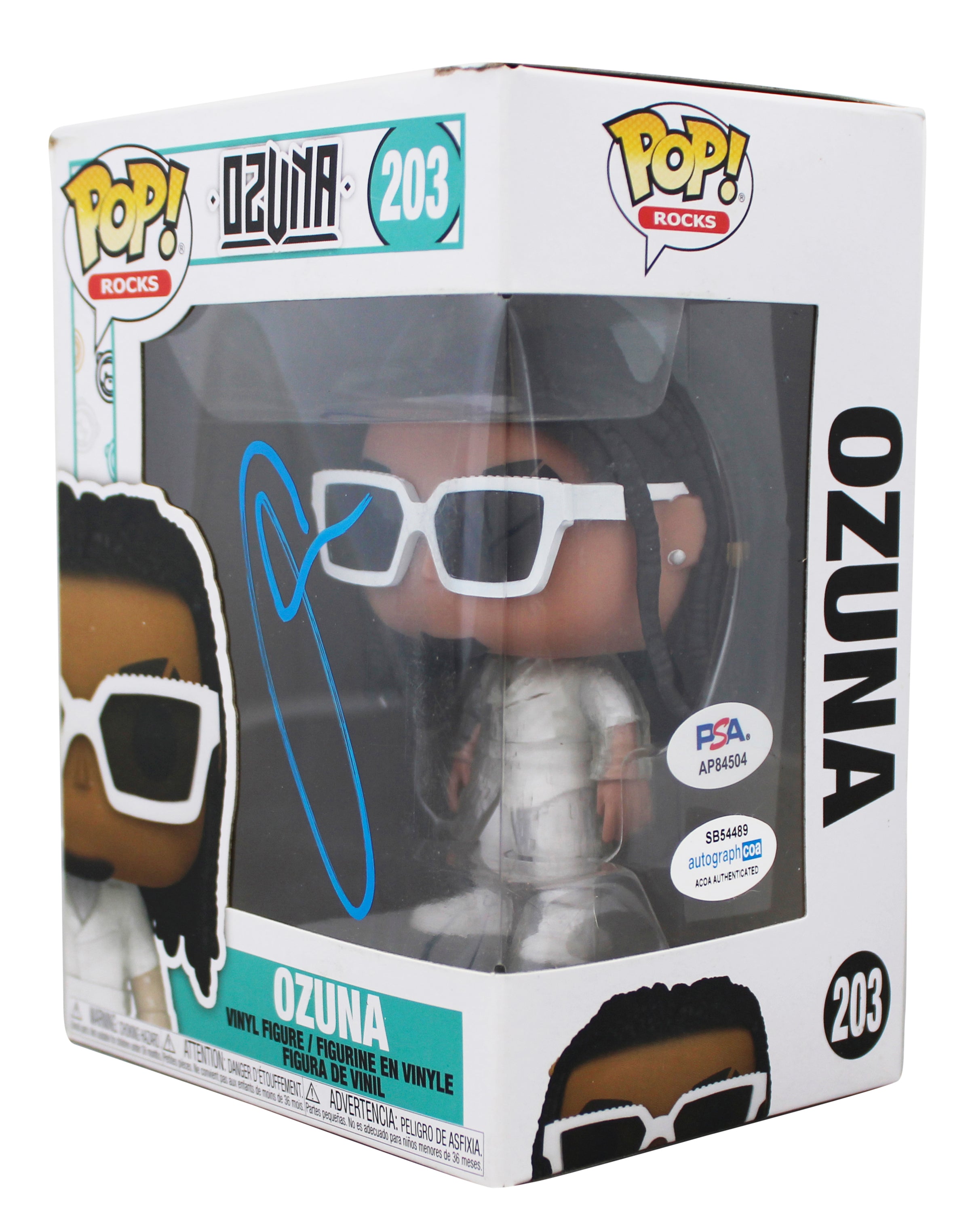 Ozuna Authentic Signed Ozuna #203 Funko Pop Vinyl Figure PSA/DNA #AP84504