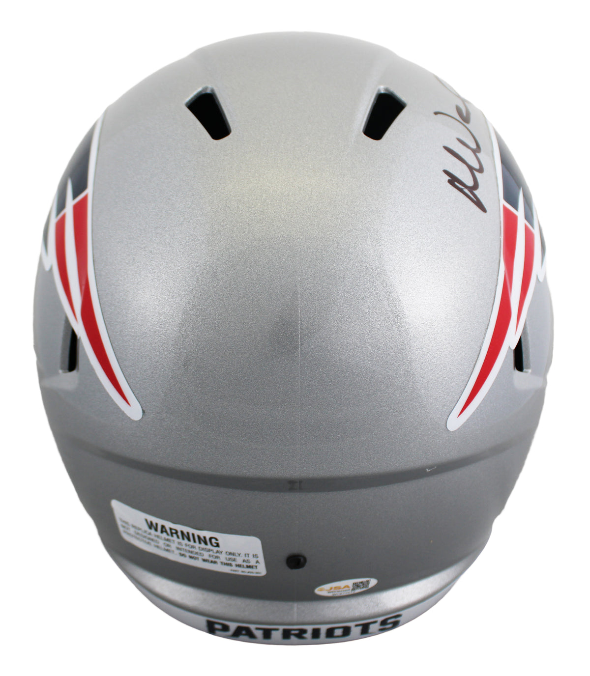 Patriots Mike Vrabel Authentic Signed Full Size Speed Rep Helmet JSA Witness