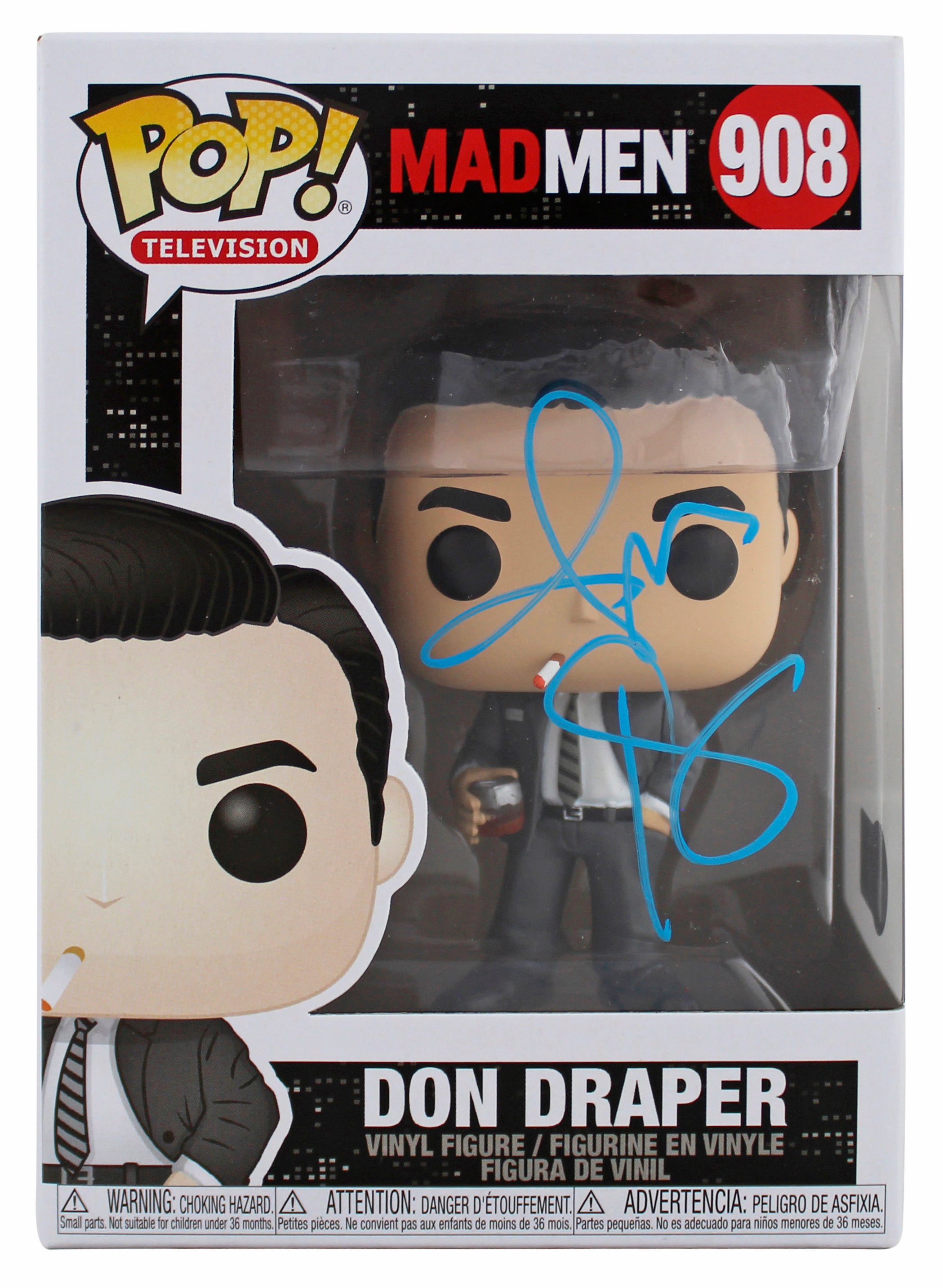 Jon Hamm Mad Men Authentic Signed #908 Don Draper Funko Pop Vinyl Figure BAS