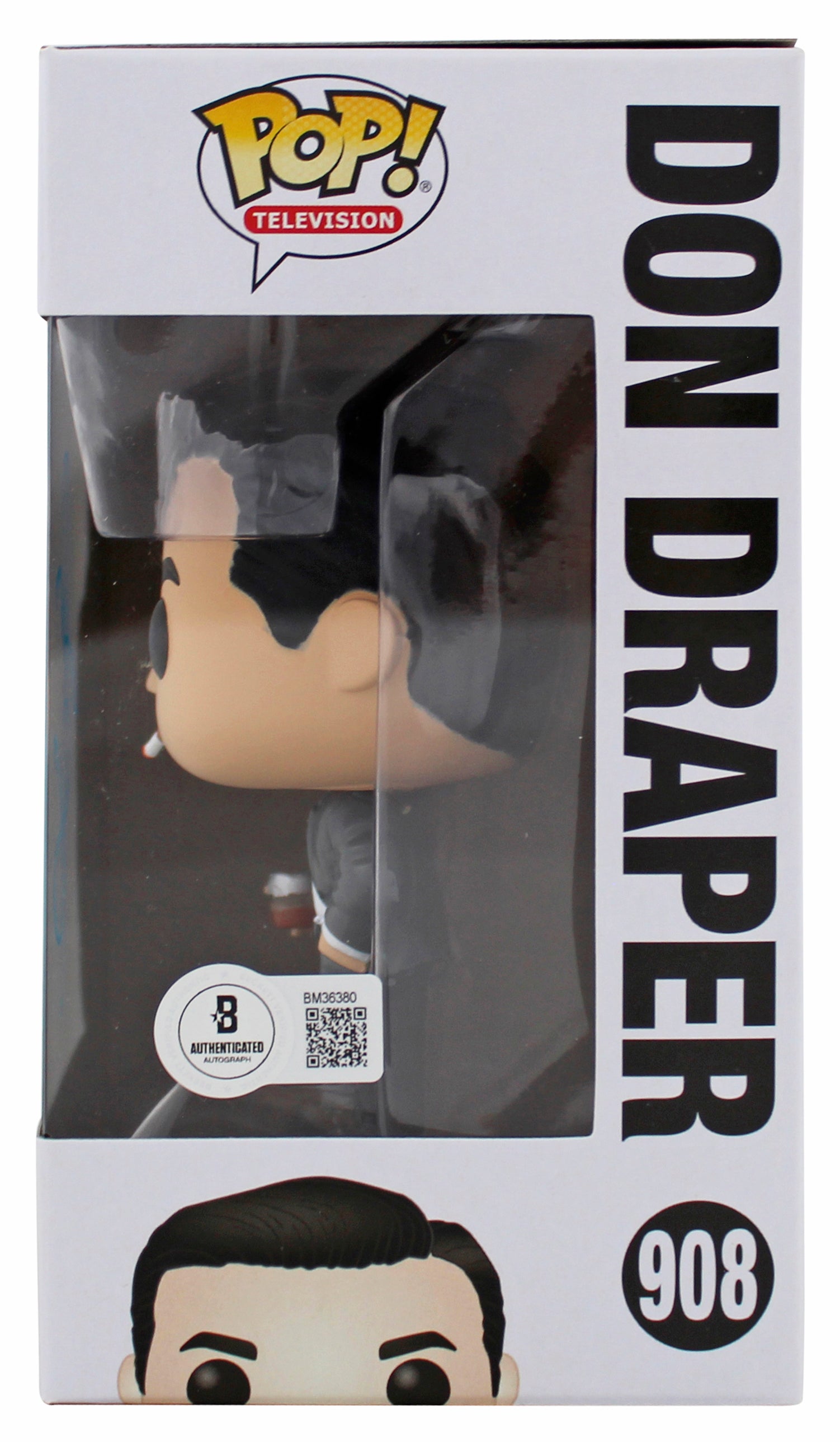 Jon Hamm Mad Men Authentic Signed #908 Don Draper Funko Pop Vinyl Figure BAS