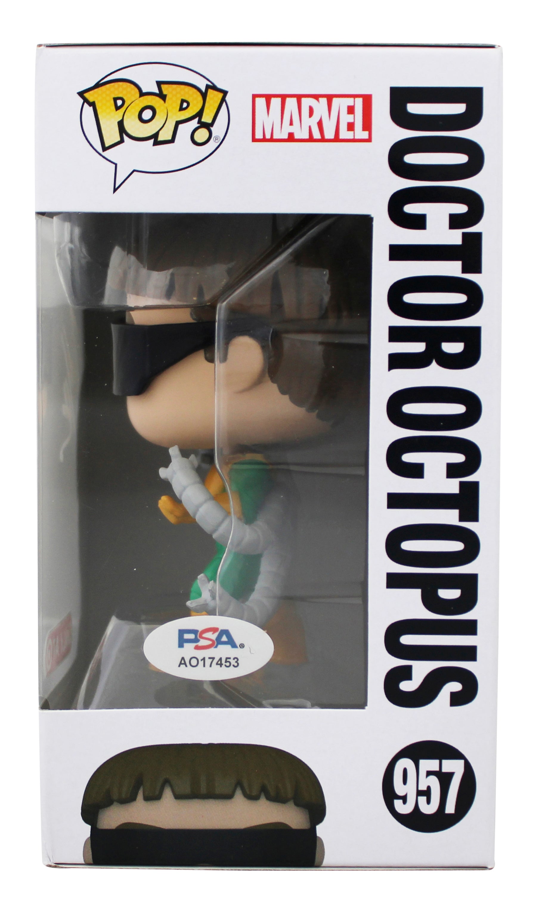 Alfred Molina Signed Doctor Octopus #957 Funko Pop Vinyl Figure PSA/DNA #AO17453