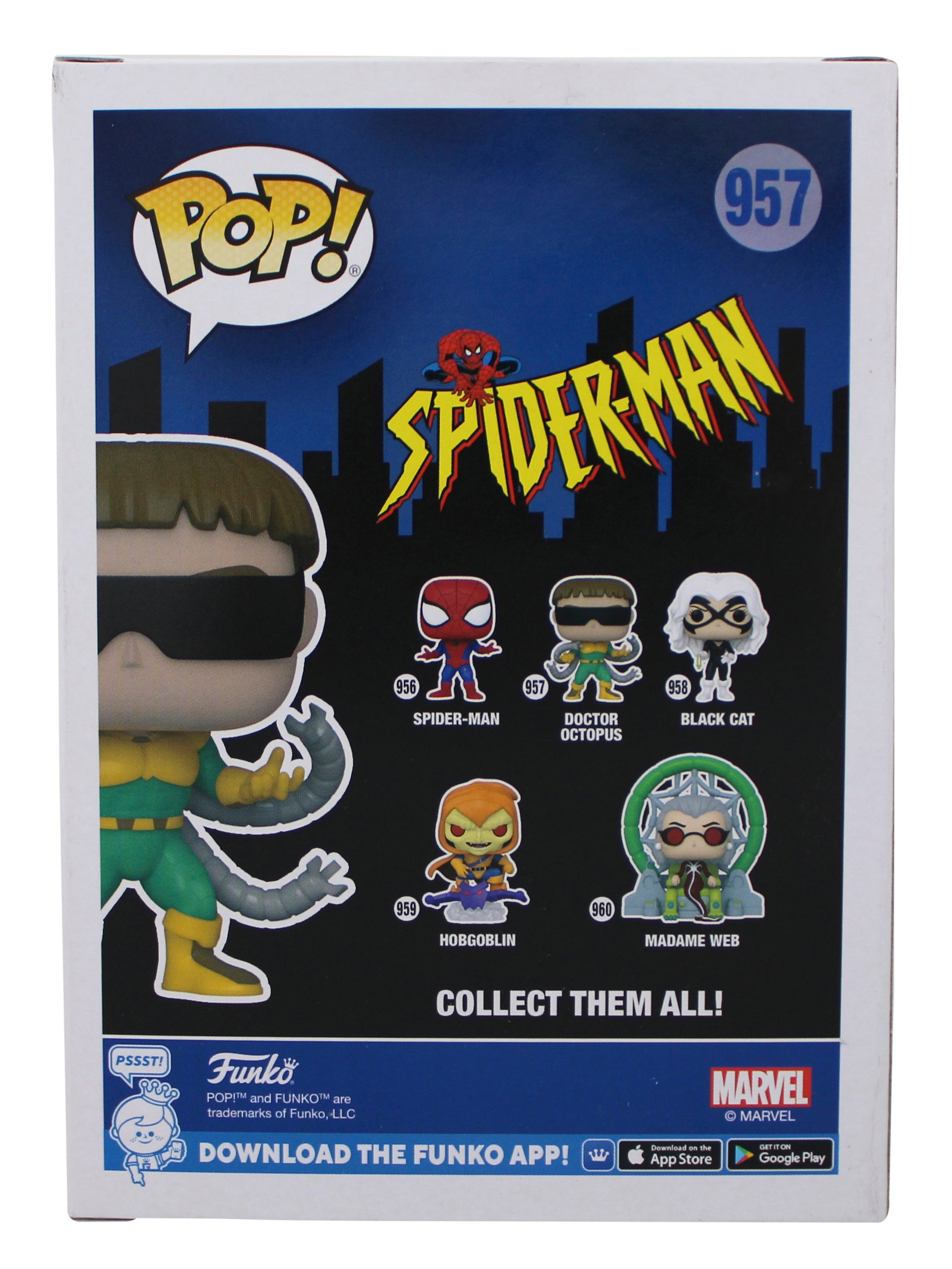 Alfred Molina Signed Doctor Octopus #957 Funko Pop Vinyl Figure PSA/DNA #AO17453