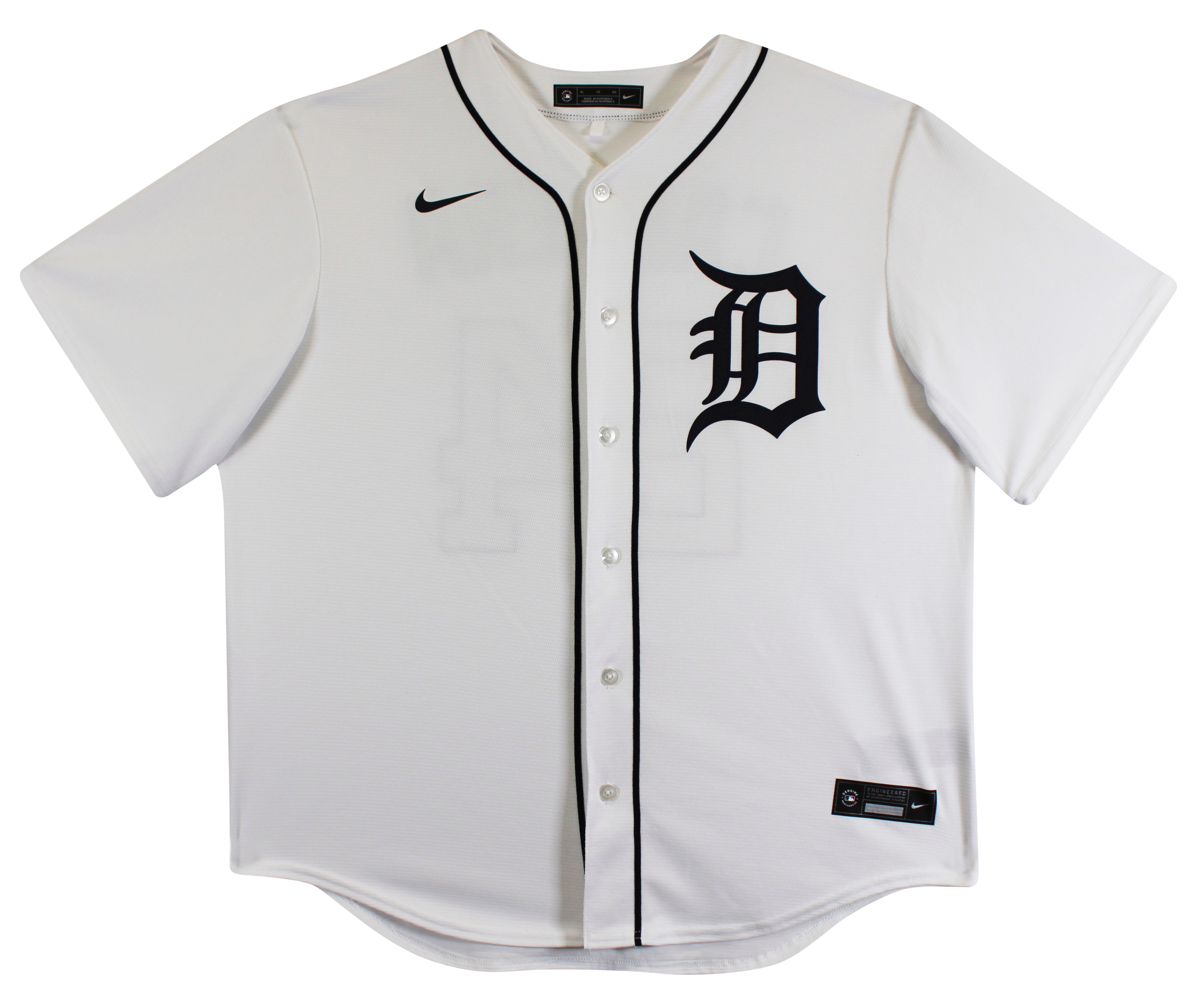 Tigers Miguel Cabrera Authentic Signed White Nike Jersey Autographed JSA
