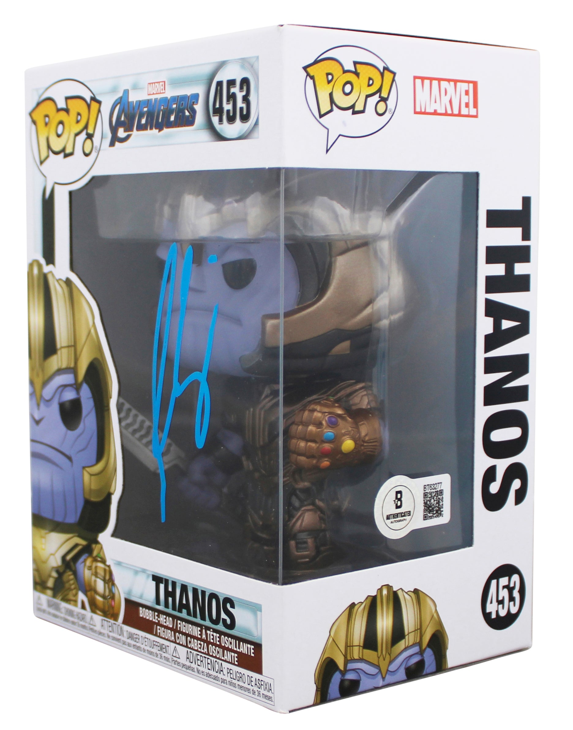 Josh Brolin The Avengers Authentic Signed Thanos #453 Funko Pop Vinyl Figure BAS