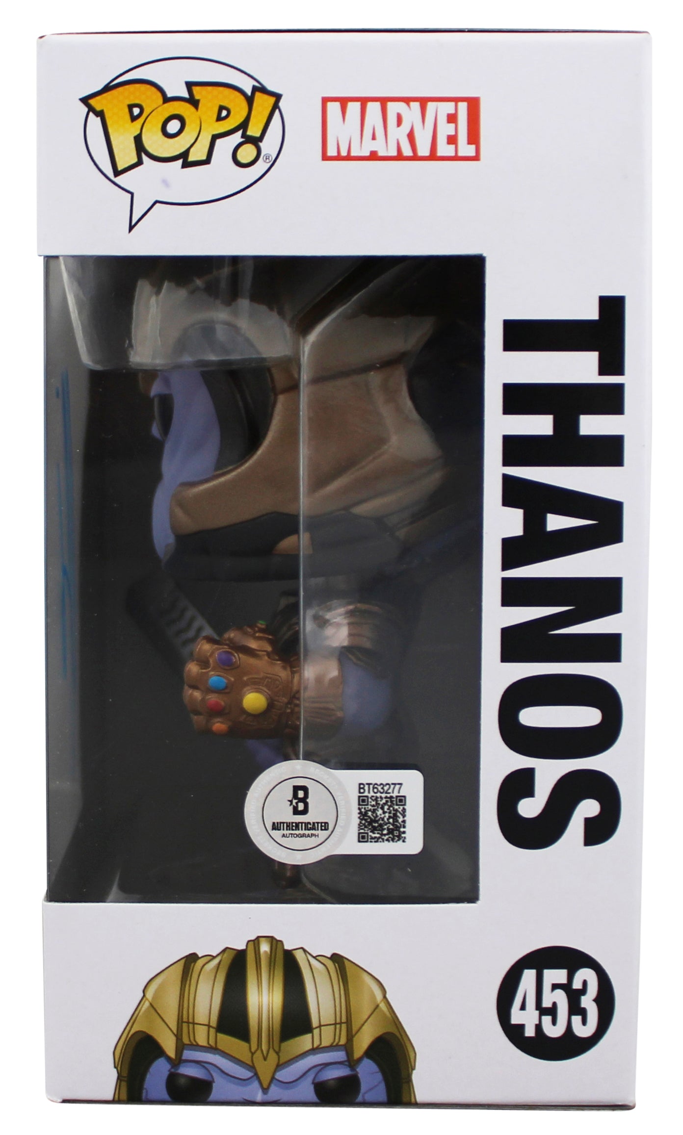 Josh Brolin The Avengers Authentic Signed Thanos #453 Funko Pop Vinyl Figure BAS