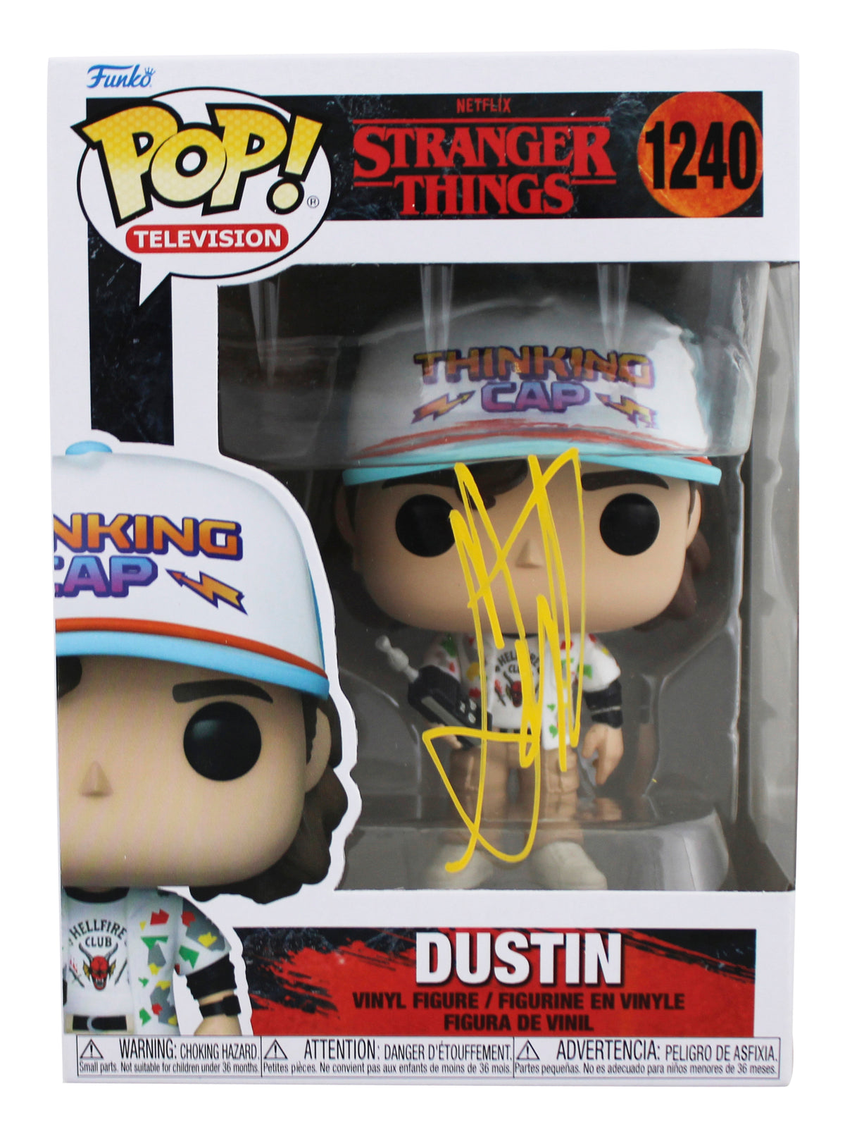 Gaten Matarazzo Stranger Things Signed #1240 Funko Pop Vinyl Figure JSA #AK74170