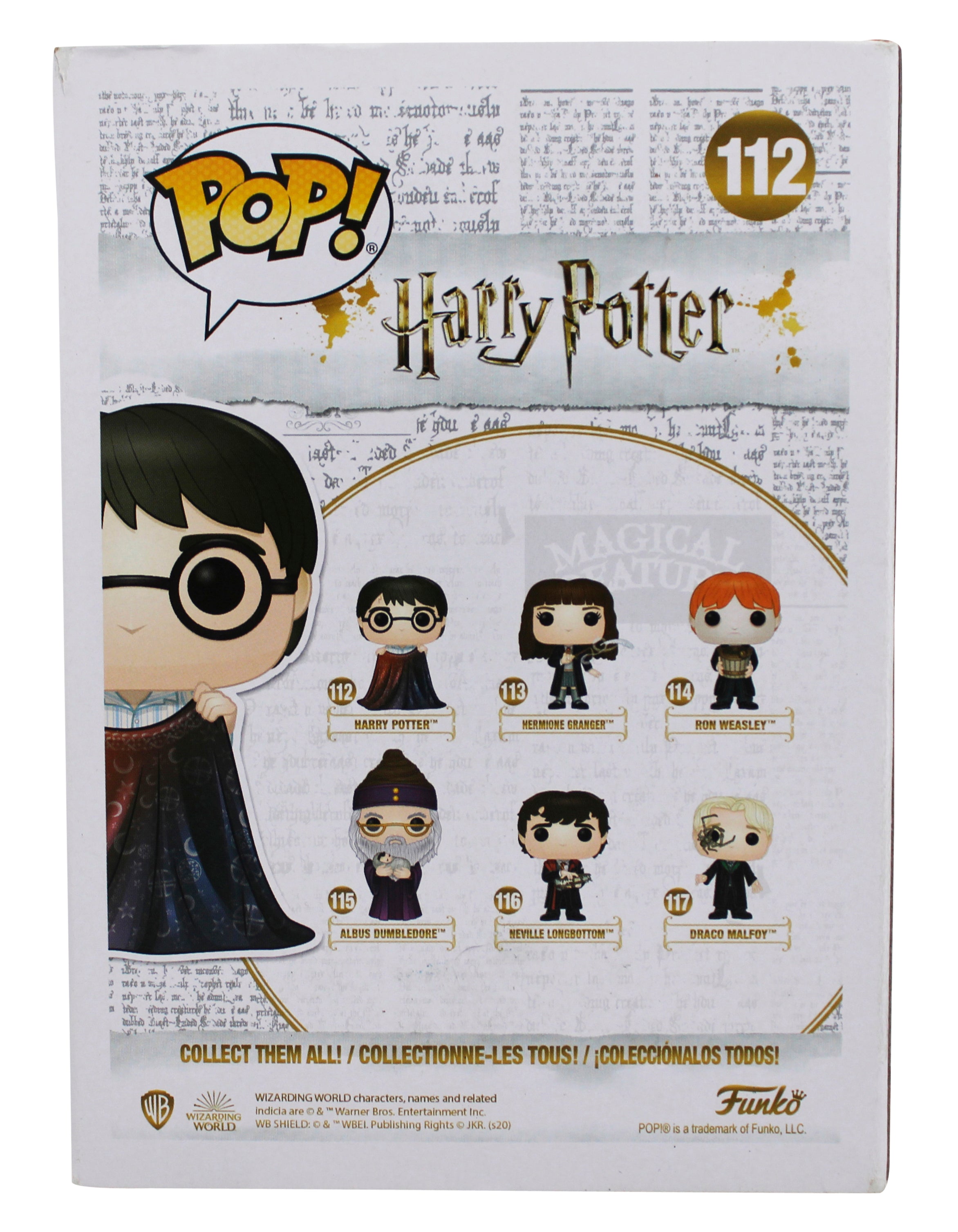 Daniel Radcliffe Harry Potter Signed #112 Funko Pop Vinyl Figure PSA #AP84500