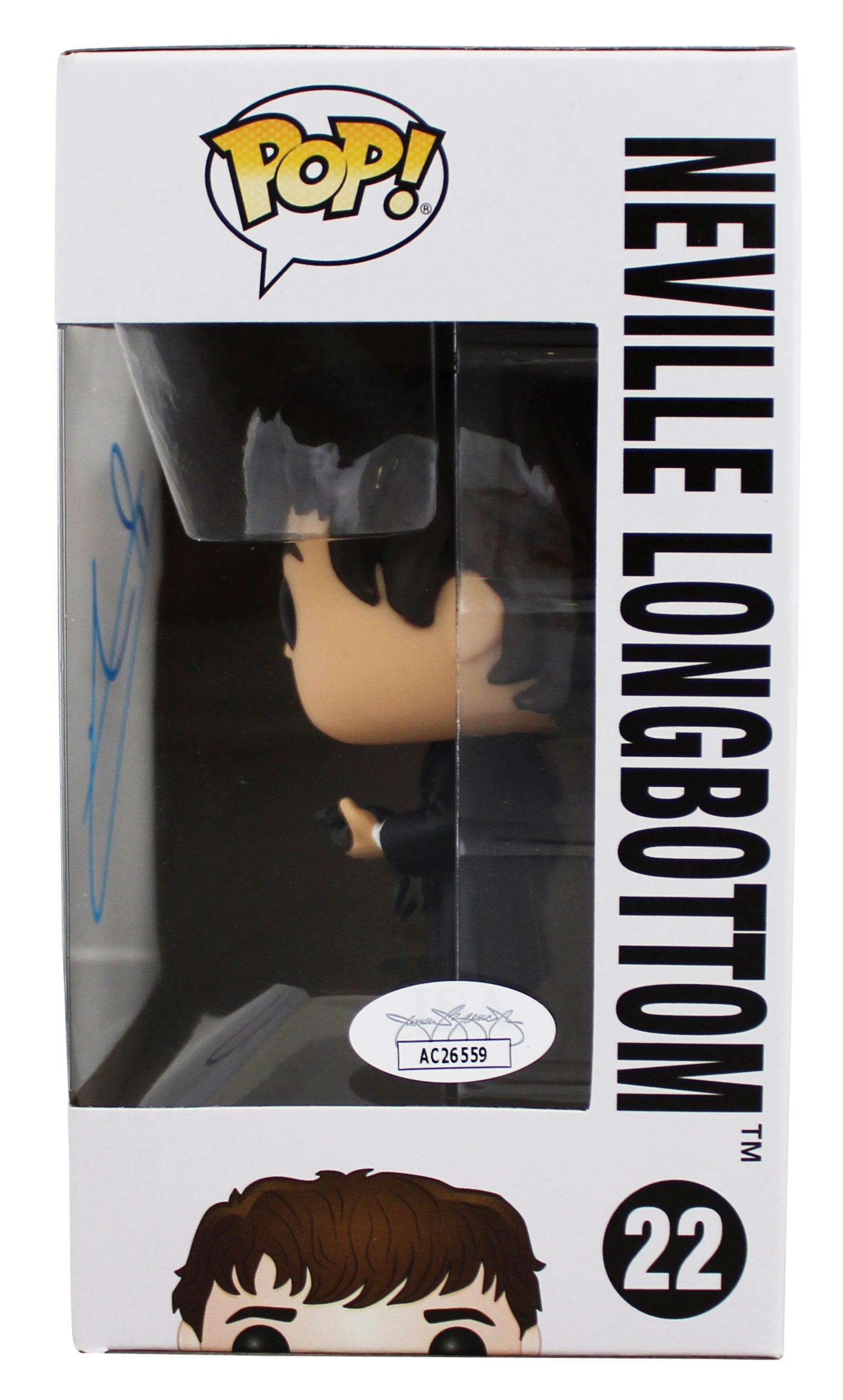 Matthew Lewis Harry Potter Signed Neville Longbottom #22 Funko Pop Figure JSA