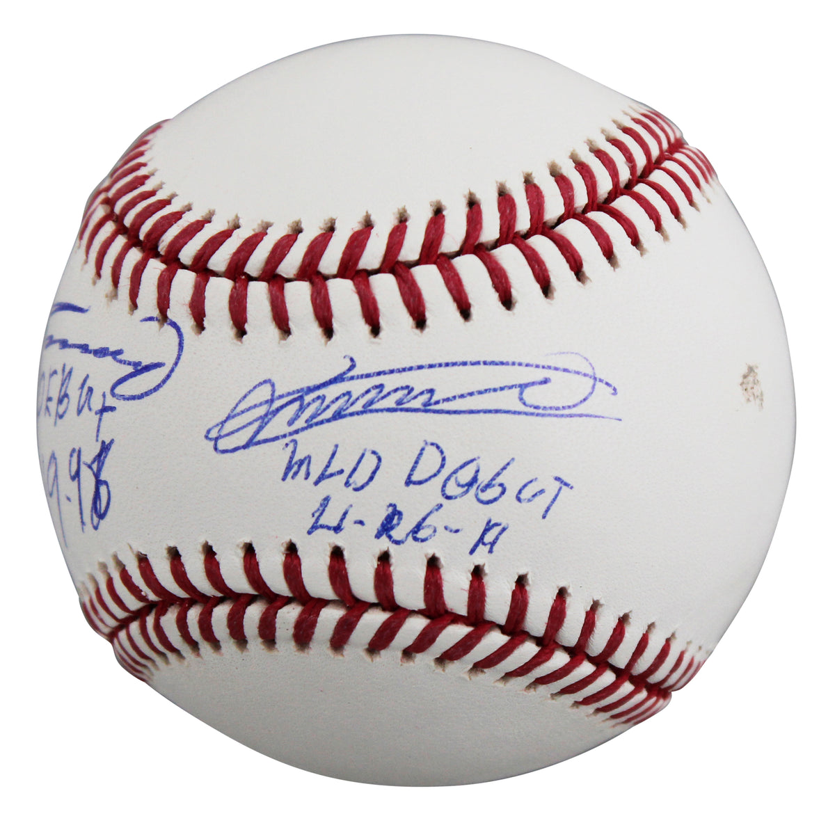 Vladimir Guerrero Sr. & Vladimir Guerrero Jr. Signed OML Baseball MLB #PX441458