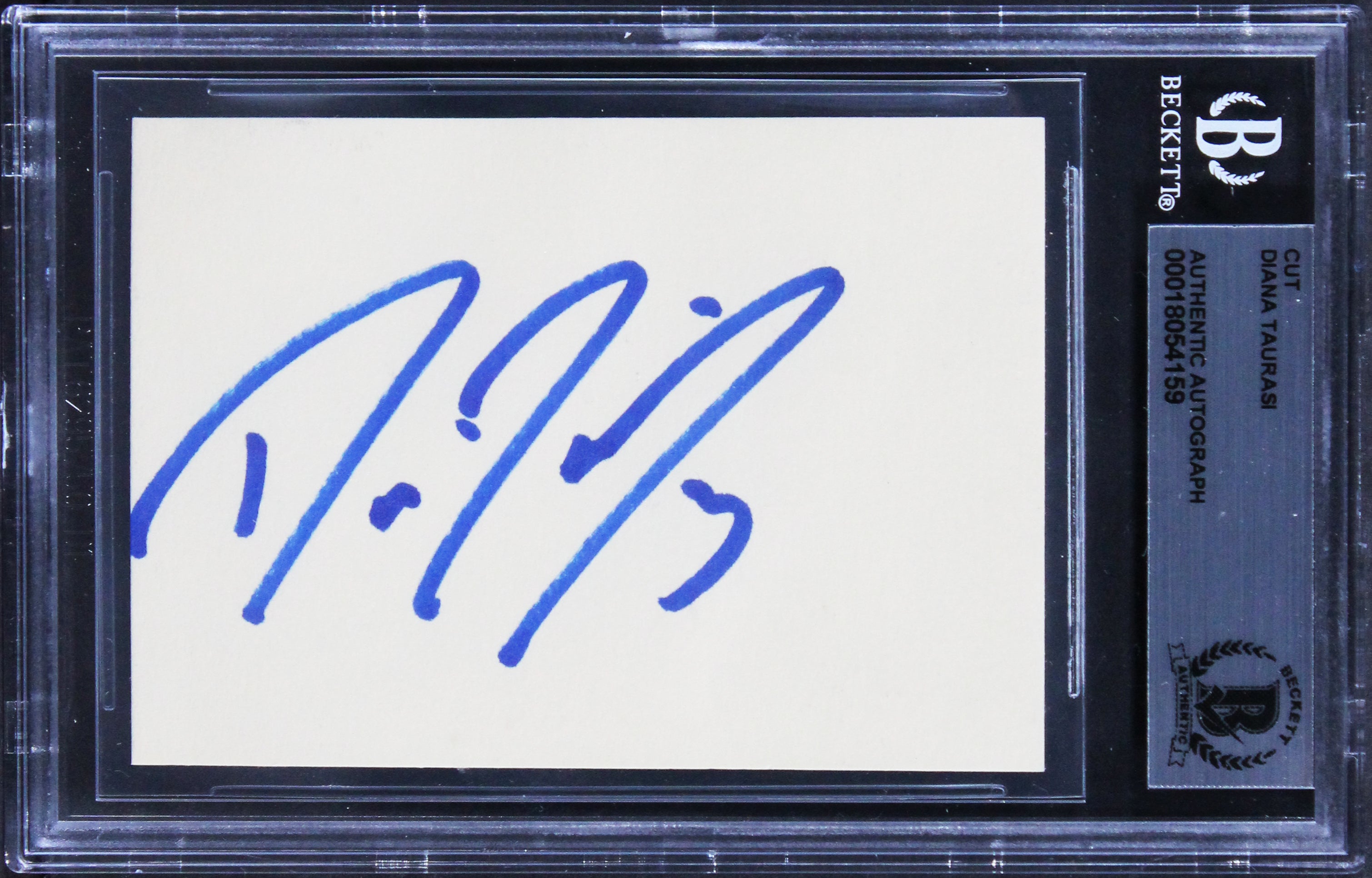Mercury Diana Taurasi Authentic Signed 3x5 Index Card Autographed BAS Slabbed