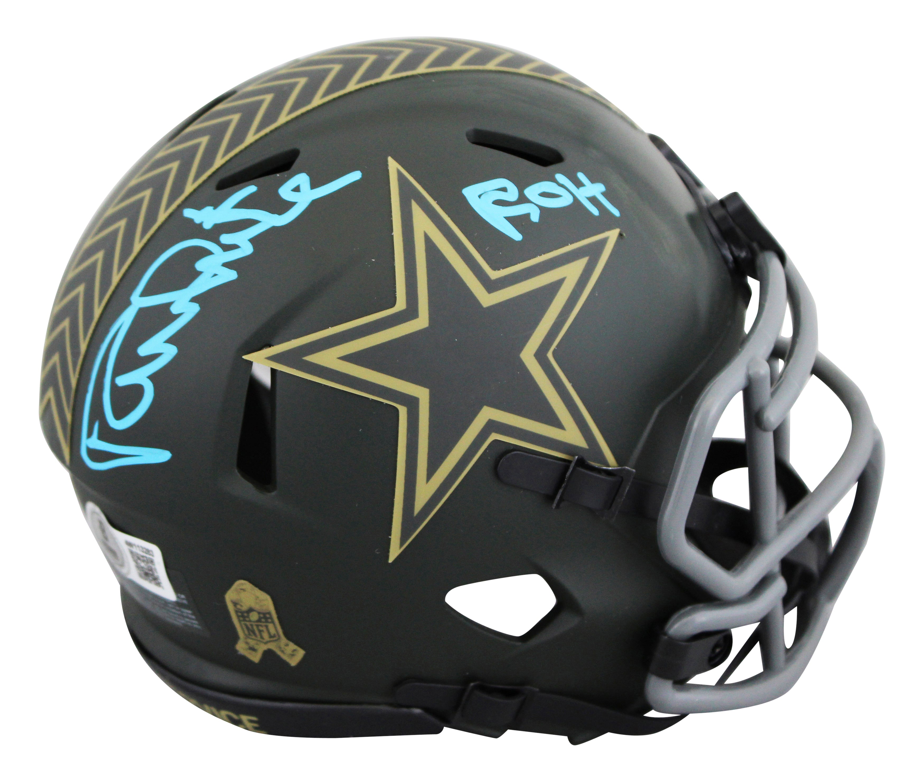 Cowboys Randy White "ROH" Signed 2025 STS IV Speed Mini Helmet BAS Wit #4W113283