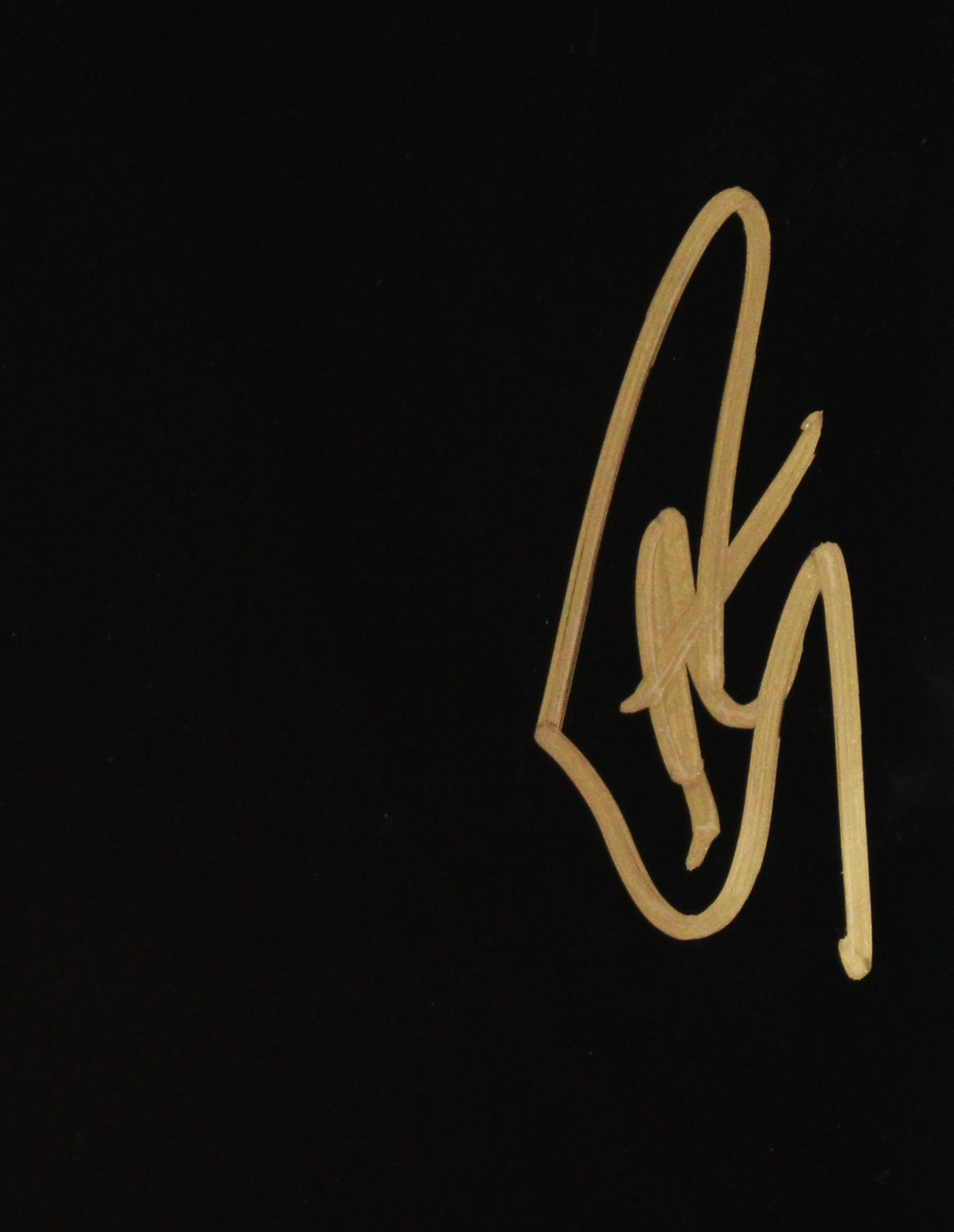 Warriors Stephen Curry Authentic Signed 16x20 Trophy Blackout Photo JSA #AS85100