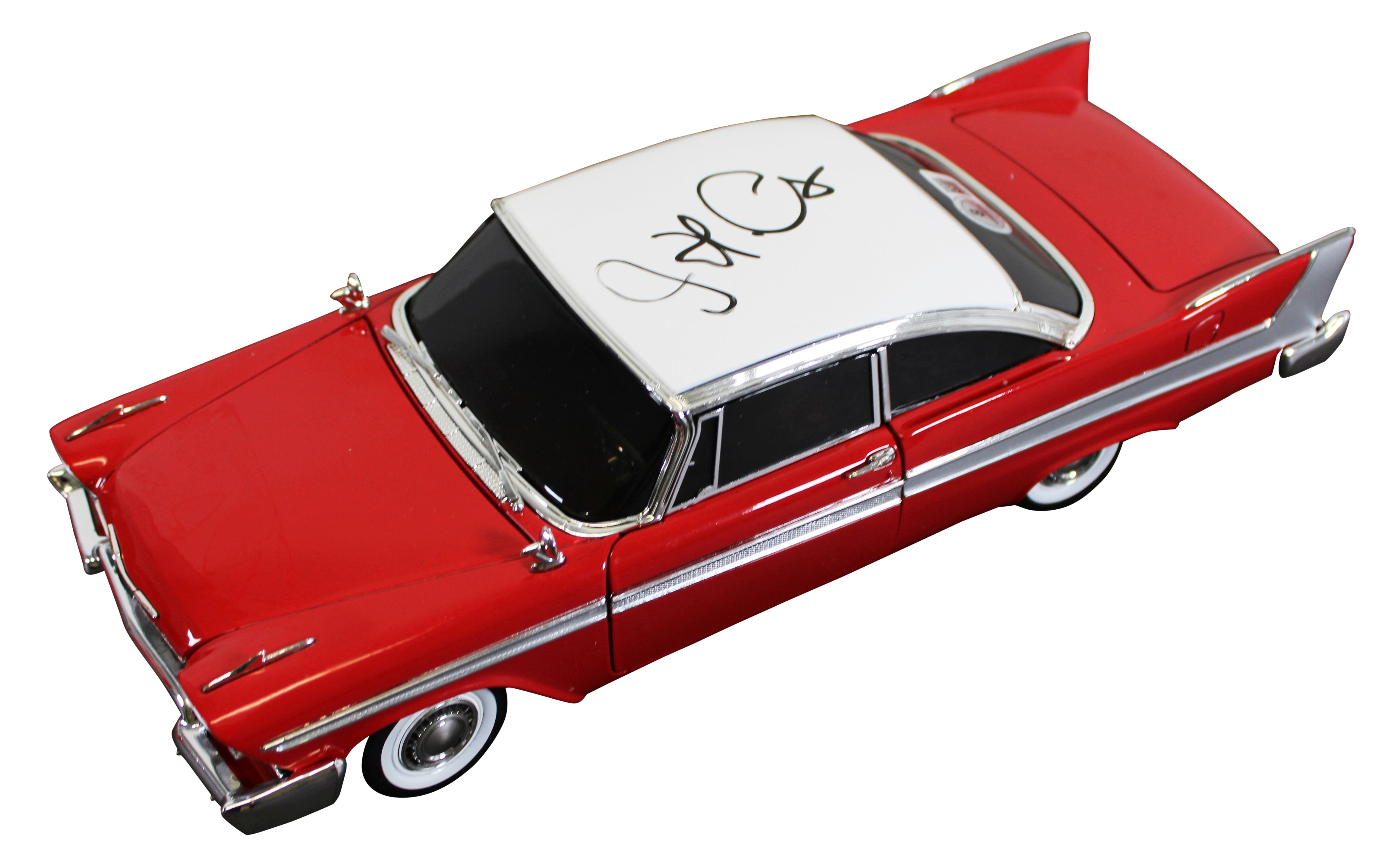 John Carpenter Christine Signed 1958 Plymouth Fury 1:18 Diecast Car BAS #BR29319