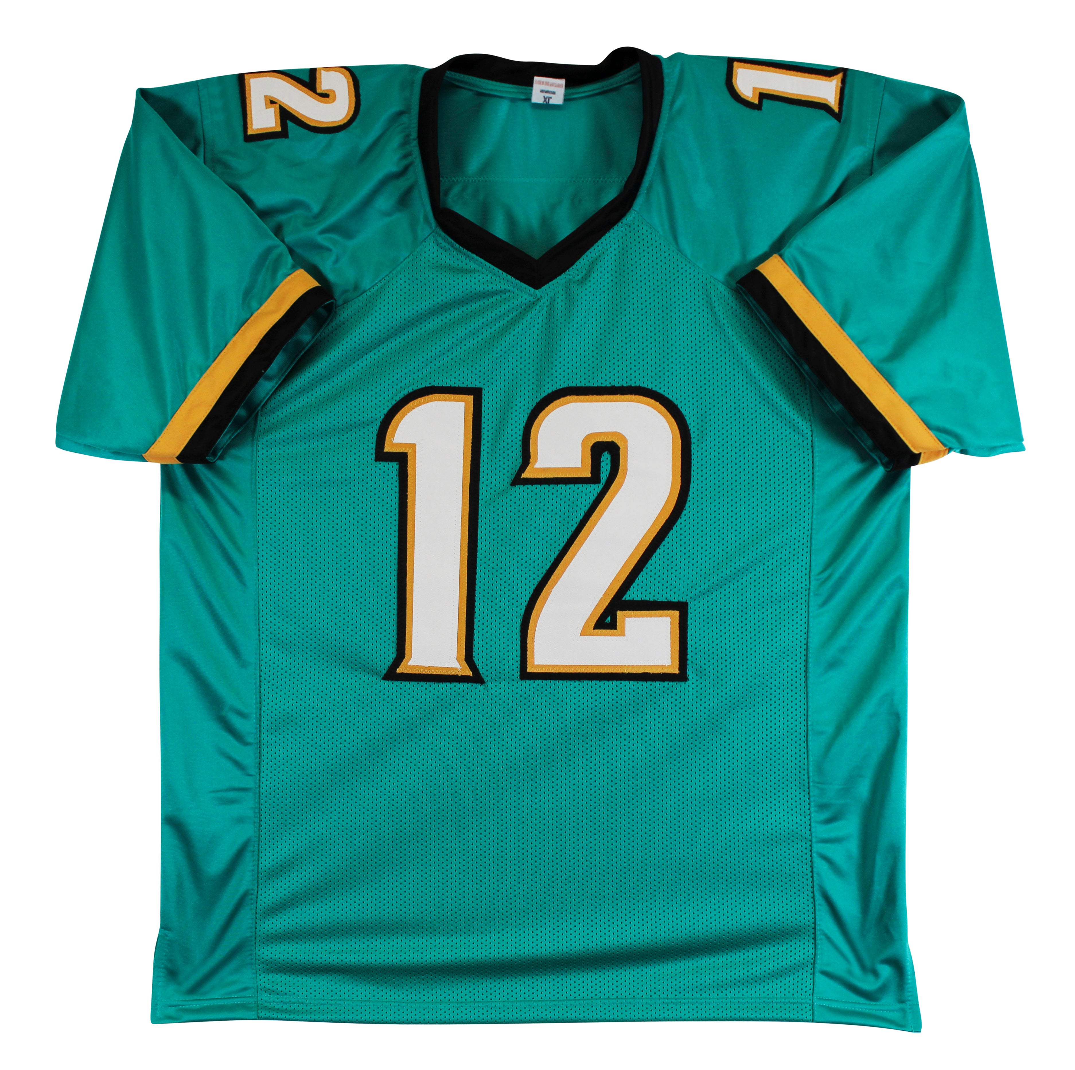 Travis Hunter Authentic Signed Teal Alternate Pro Style Jersey BAS Witnessed