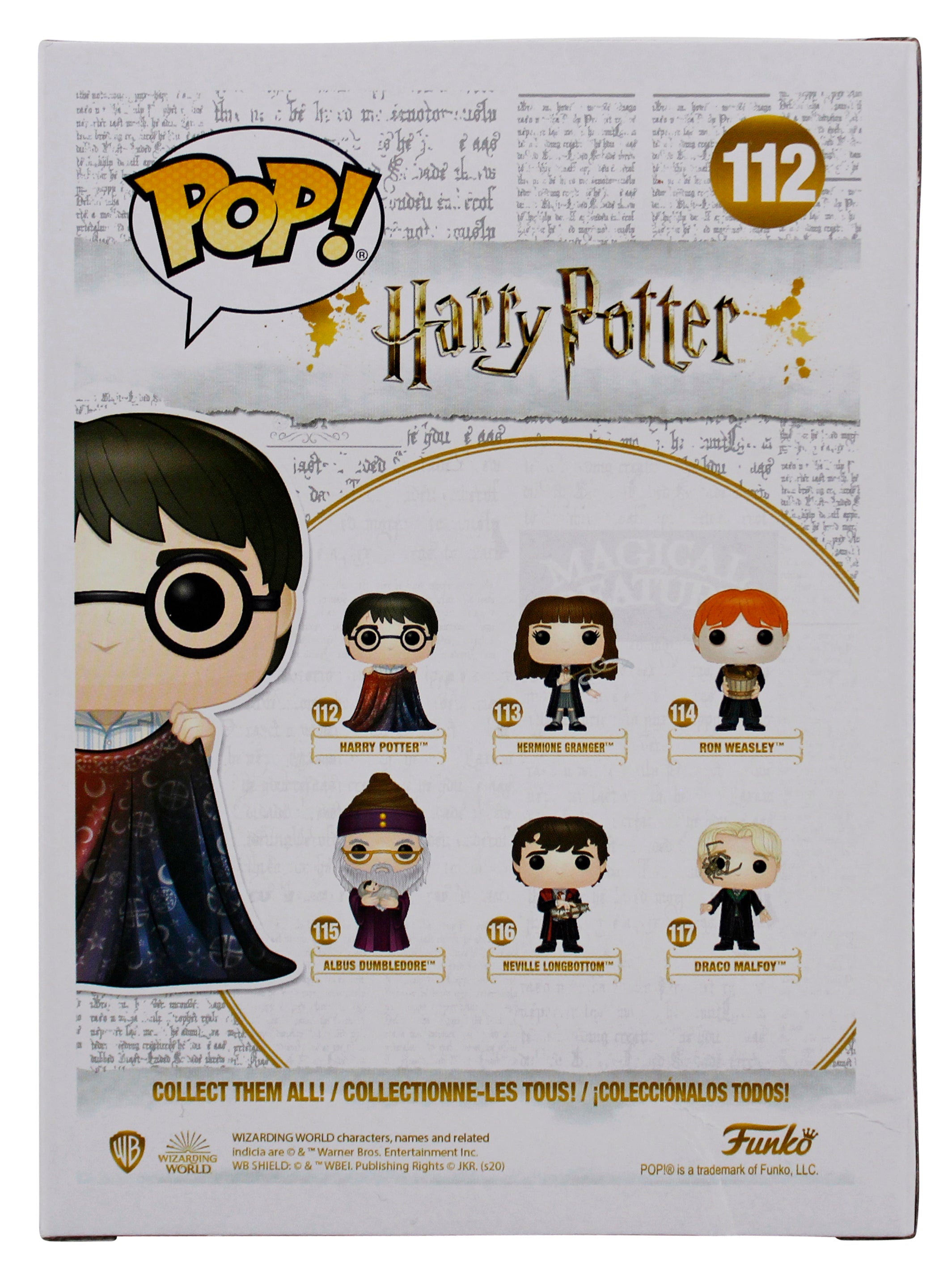 Daniel Radcliffe Harry Potter Authentic Signed #112 Funko Pop Vinyl Figure BAS