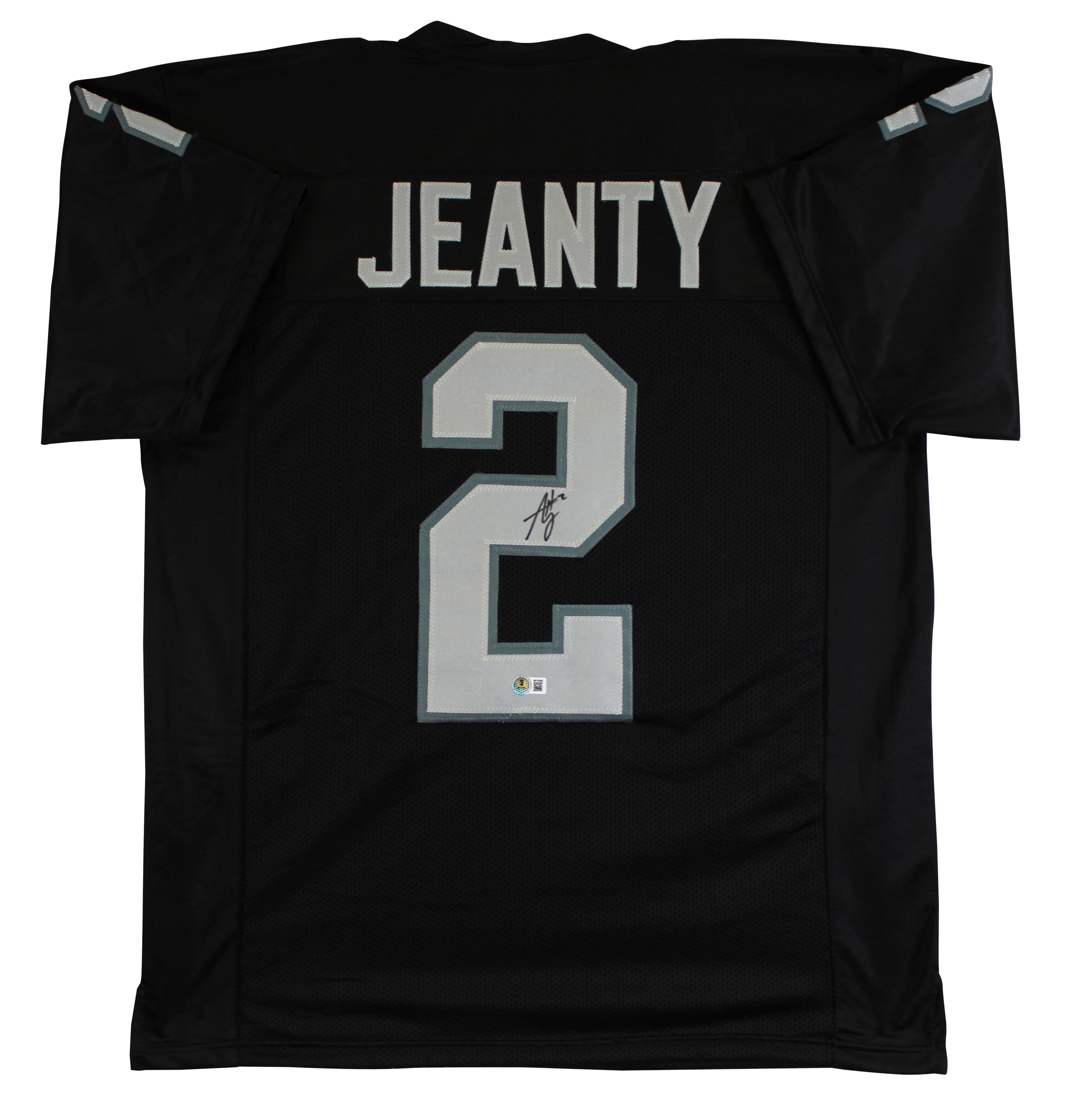 Ashton Jeanty Authentic Signed Black Pro Style Jersey Autographed BAS Witness 2