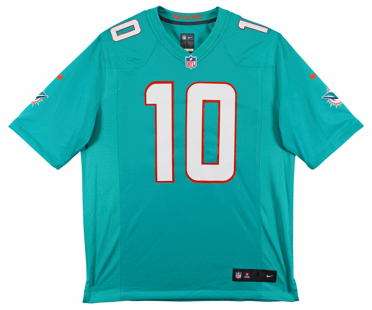 Dolphins Tyreek Hill Signed Teal Nike Game Jersey BAS Witnessed #2W232845