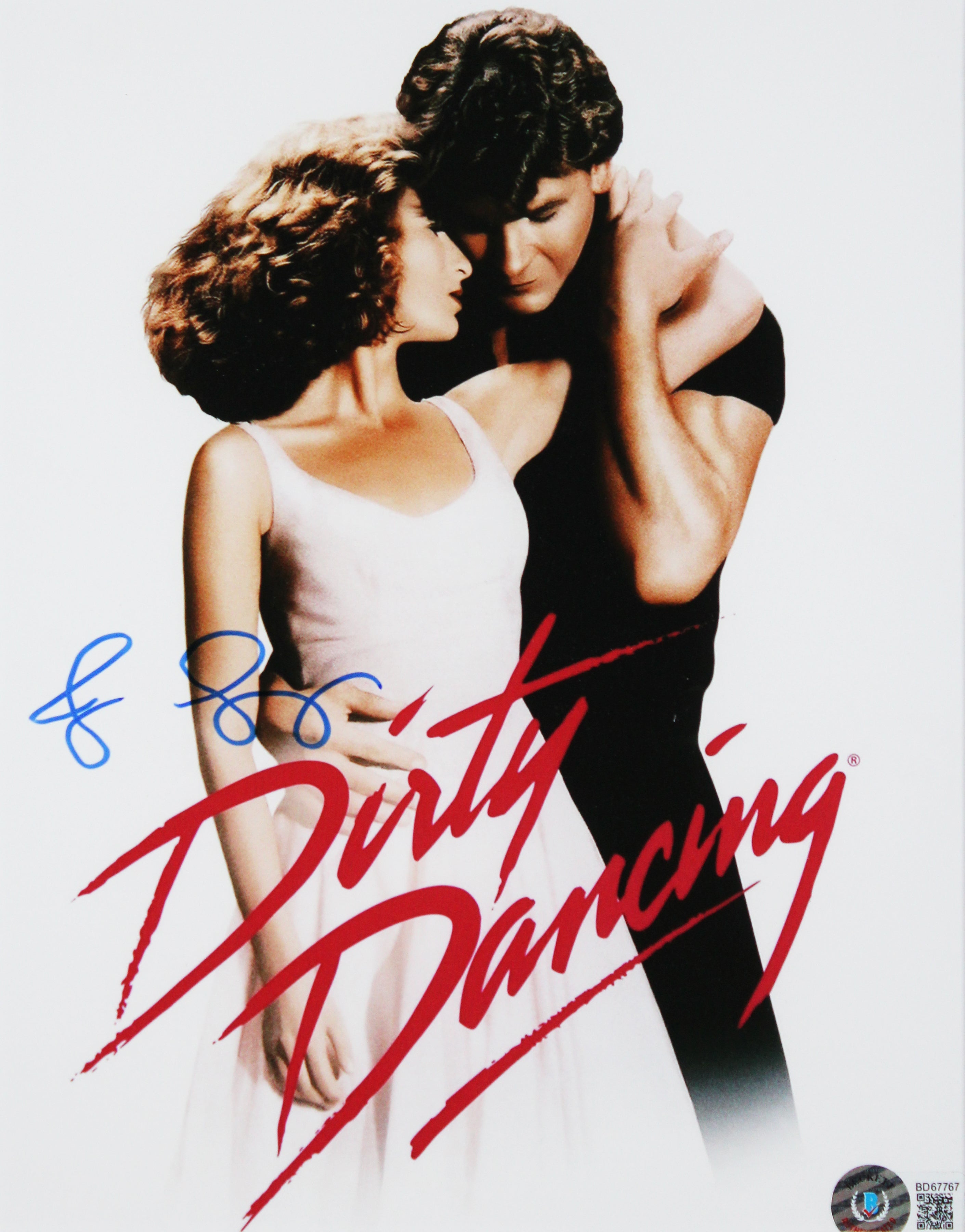 Patrick Swayze & Jennifer Grey Dirty Dancing Signed Photo Framed Display BAS