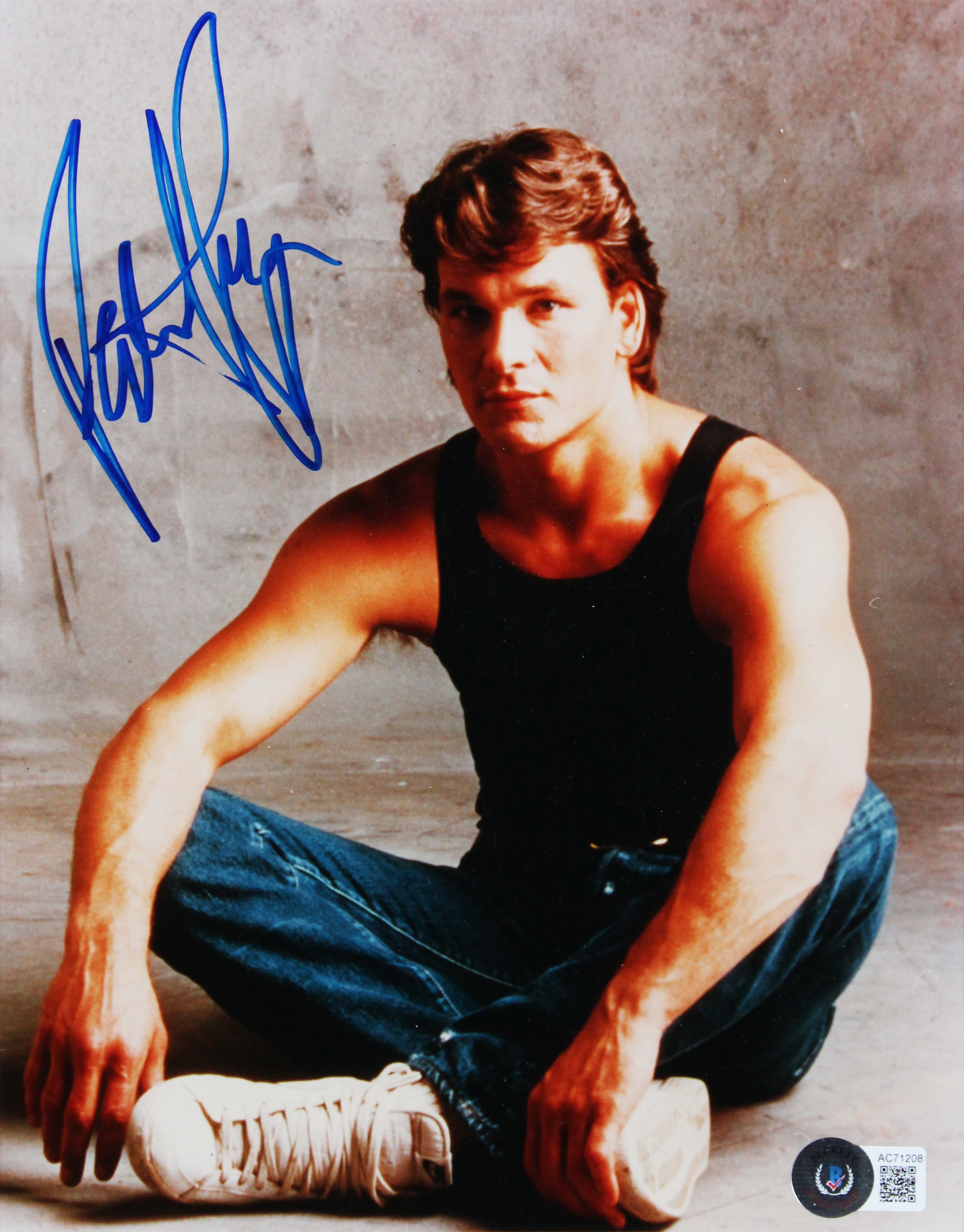 Patrick Swayze & Jennifer Grey Dirty Dancing Signed Photo Framed Display BAS