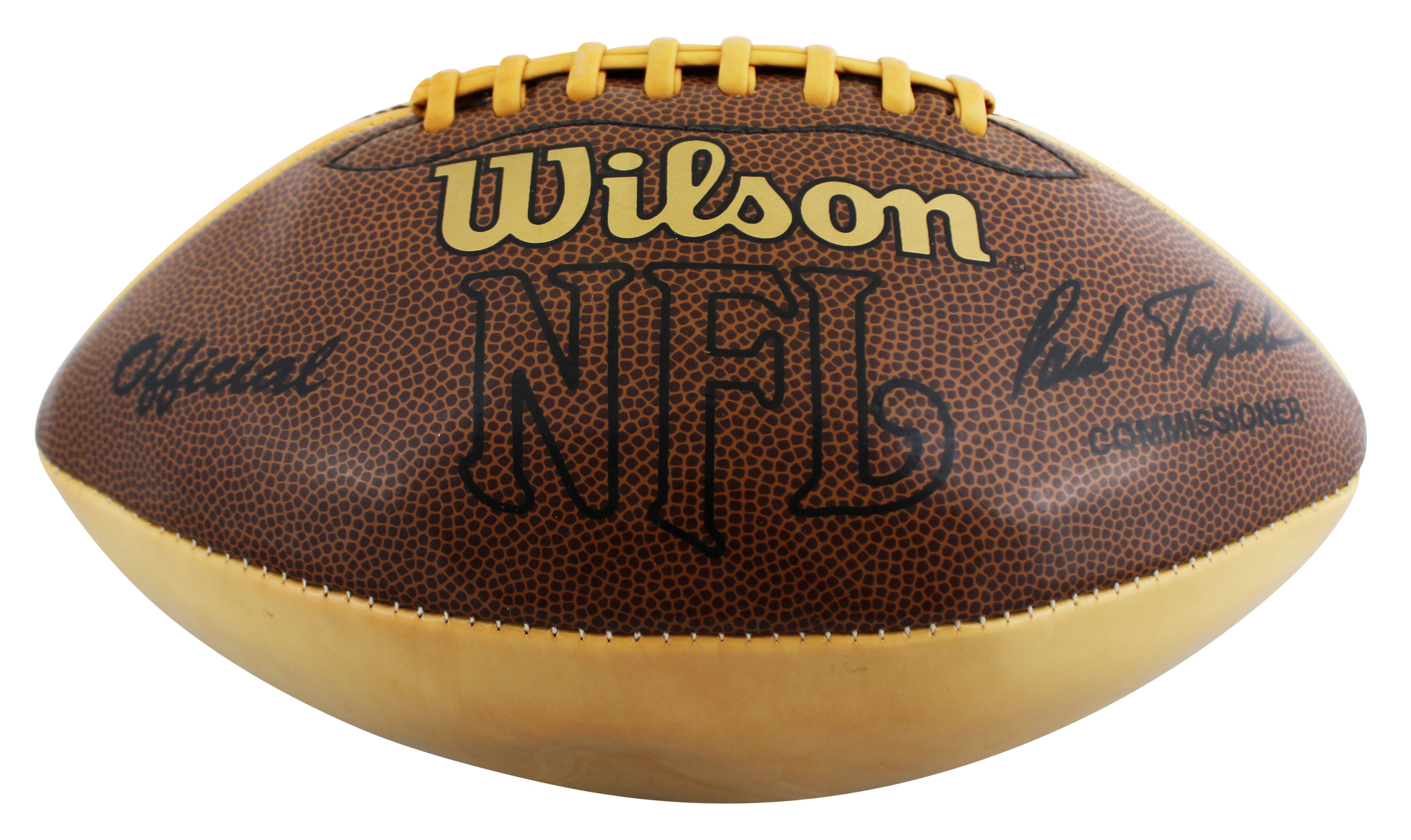 Broncos John Elway Signed Wilson Official White Panel Nfl Football BAS #BU55101