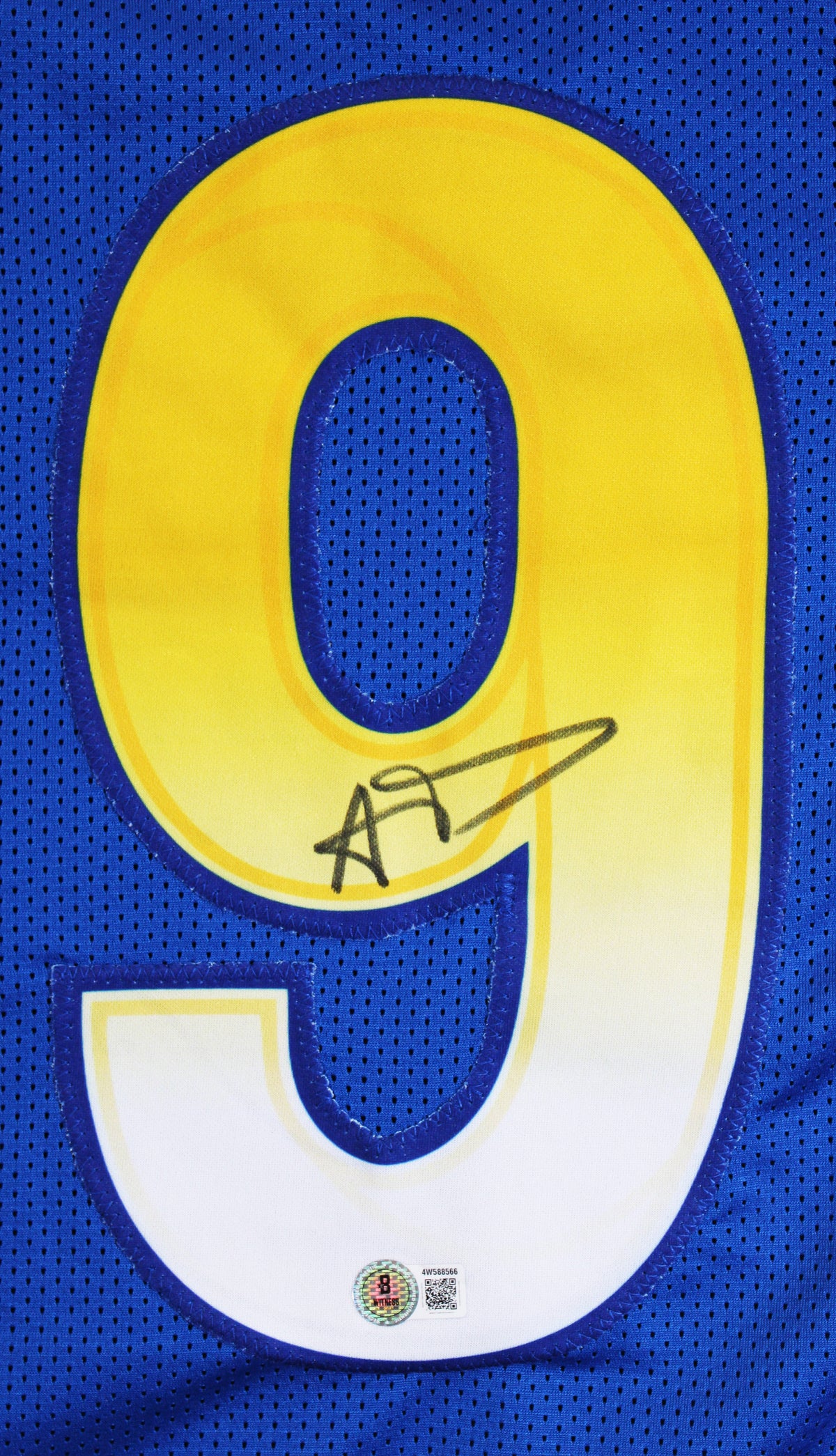 Aaron Donald Authentic Signed Blue Pro Style Jersey Autographed BAS Witnessed 2