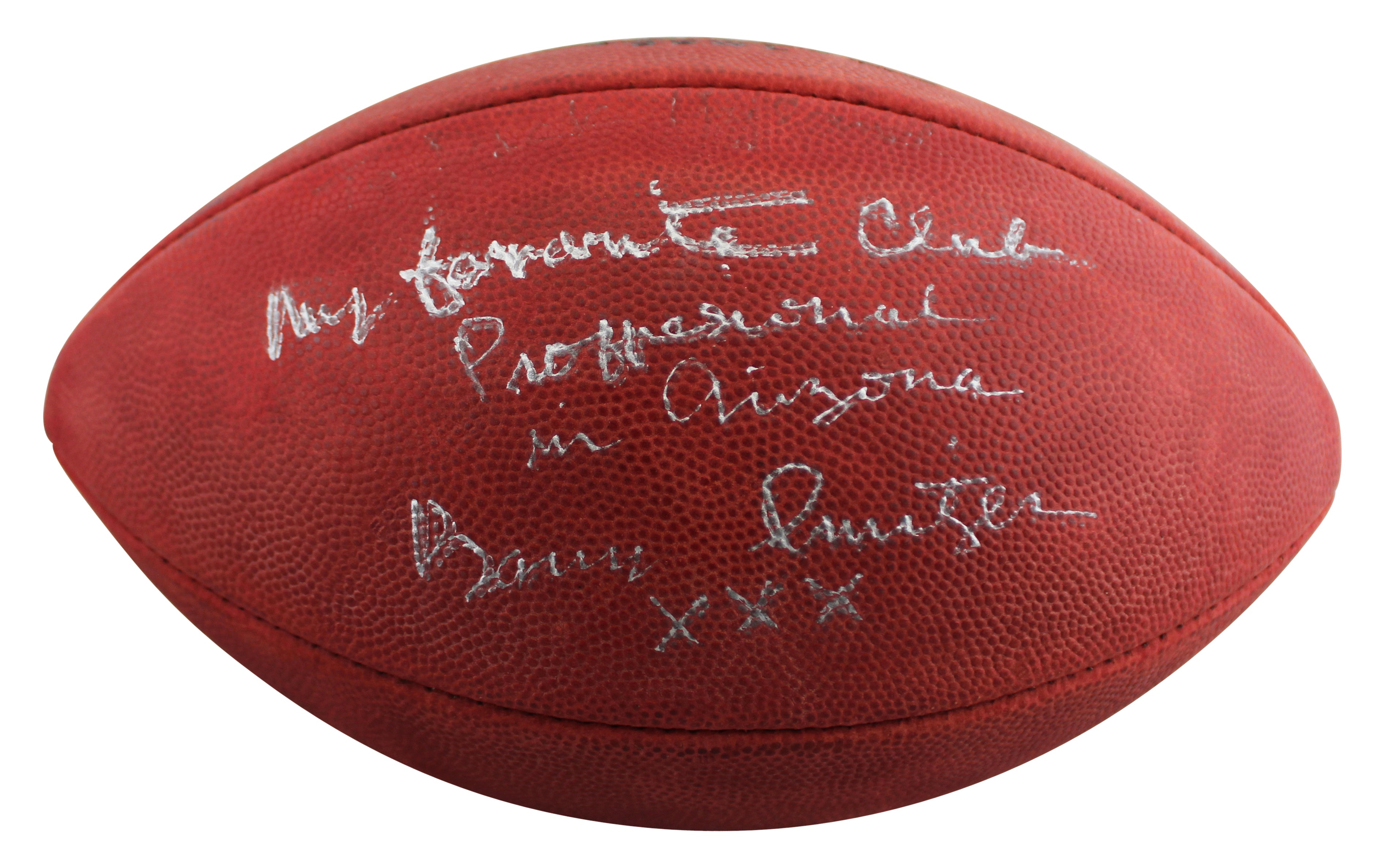 Cowboys Barry Switzer Signed Wilson Super Bowl XXX Nfl Football BAS #BU55104