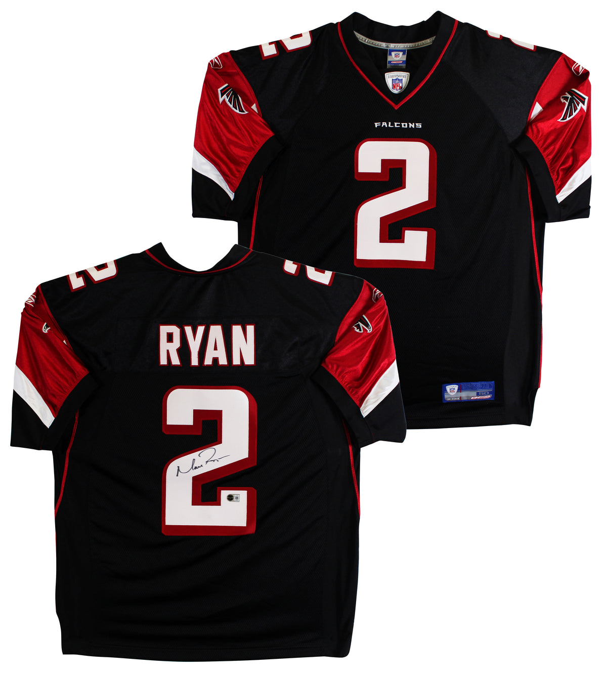 Falcons Matt Ryan Authentic Signed Black Reebok On-Field Jersey BAS #BY093003