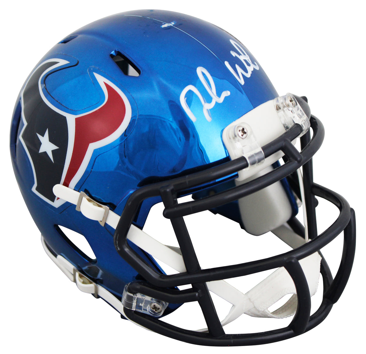 Texans Deshaun Watson Authentic Signed Chrome Speed Mini Helmet BAS #BY093005