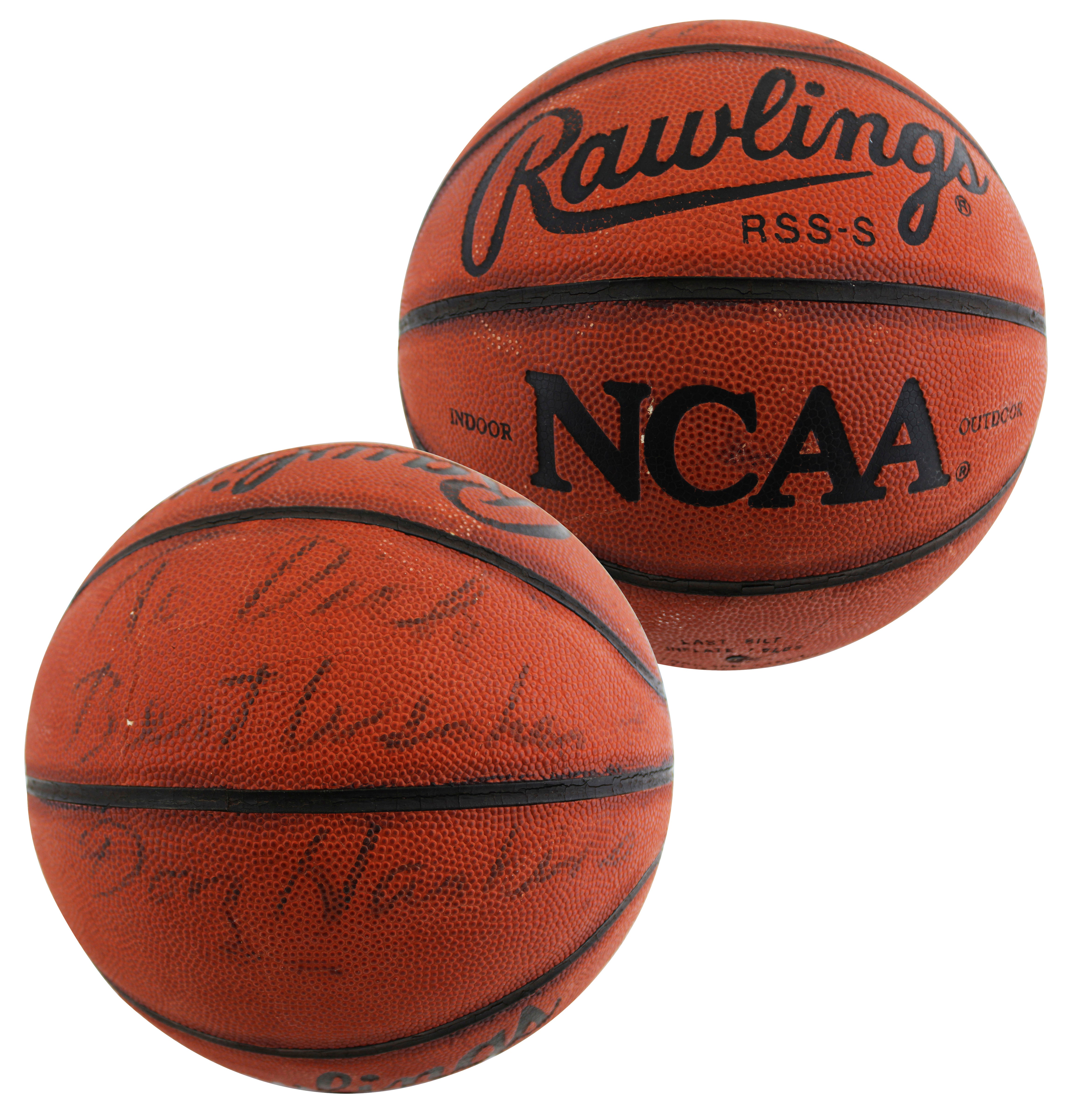 UTEP Don Haskins "Best Wishes" Signed Rawlings NCAA I/O Basketball BAS #BU55120
