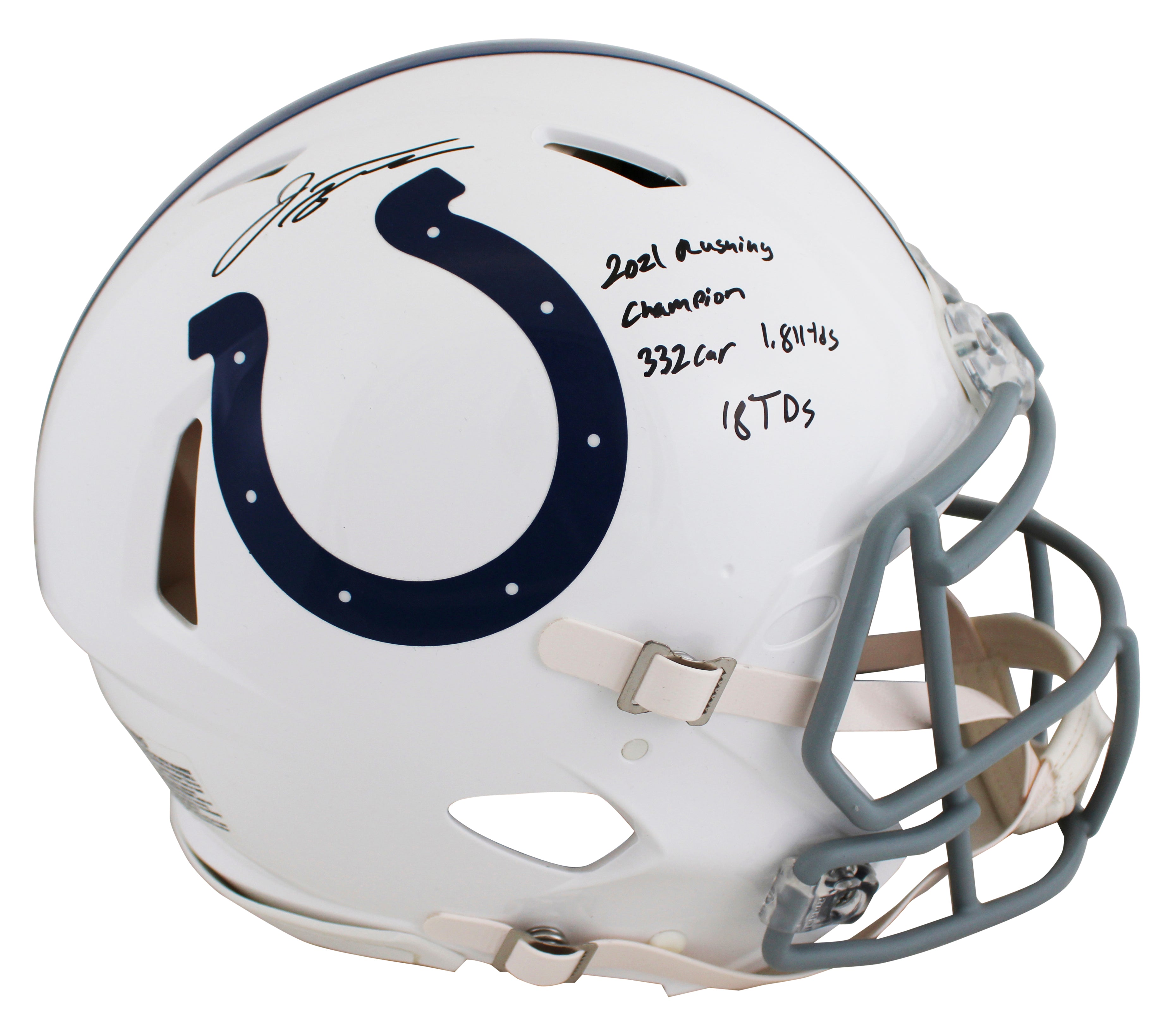 Colts Jonathan Taylor "2021 Stat" Signed F/S Speed Proline Helmet LE #1/28 FAN